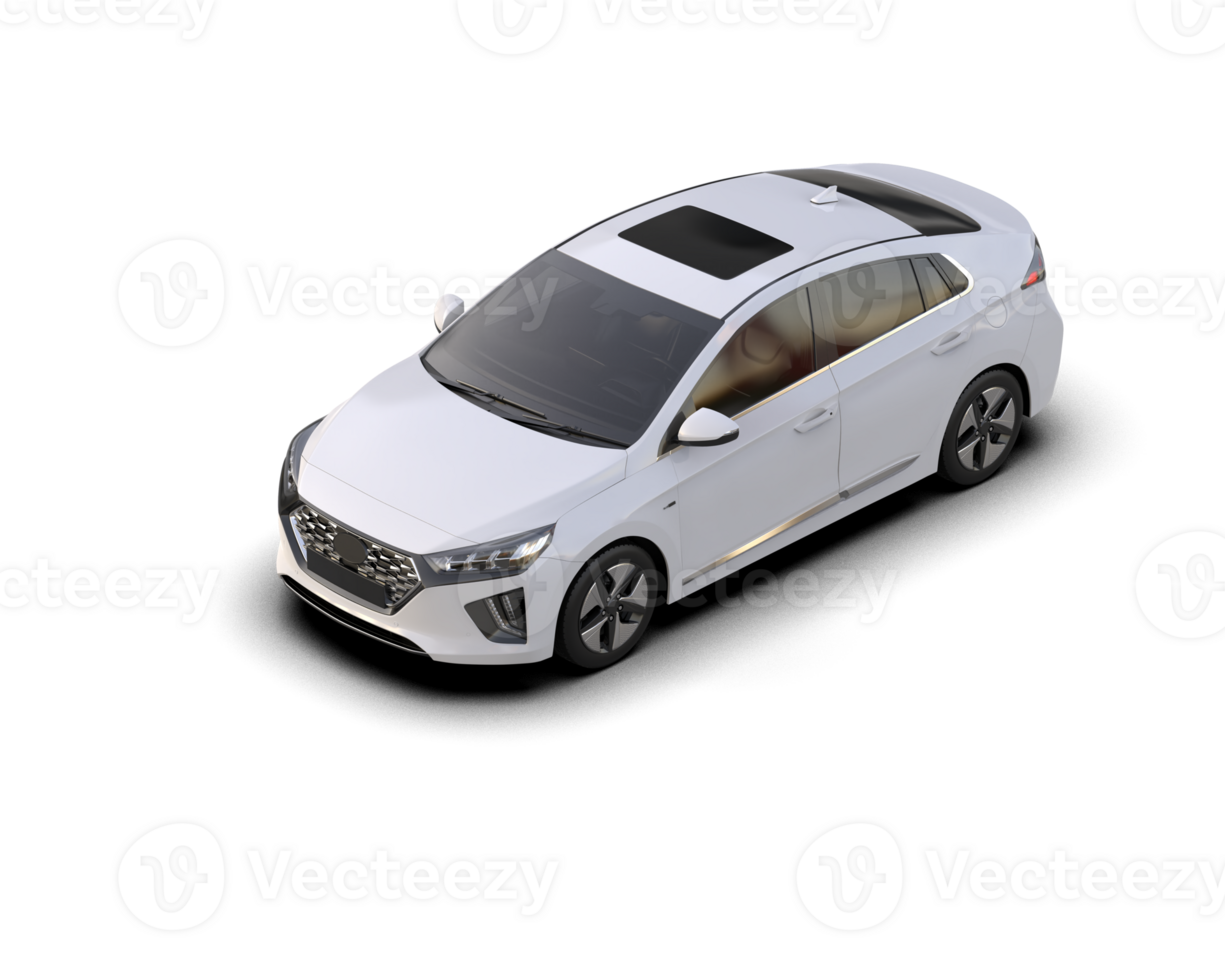 Modern car isolated on background. 3d rendering - illustration png