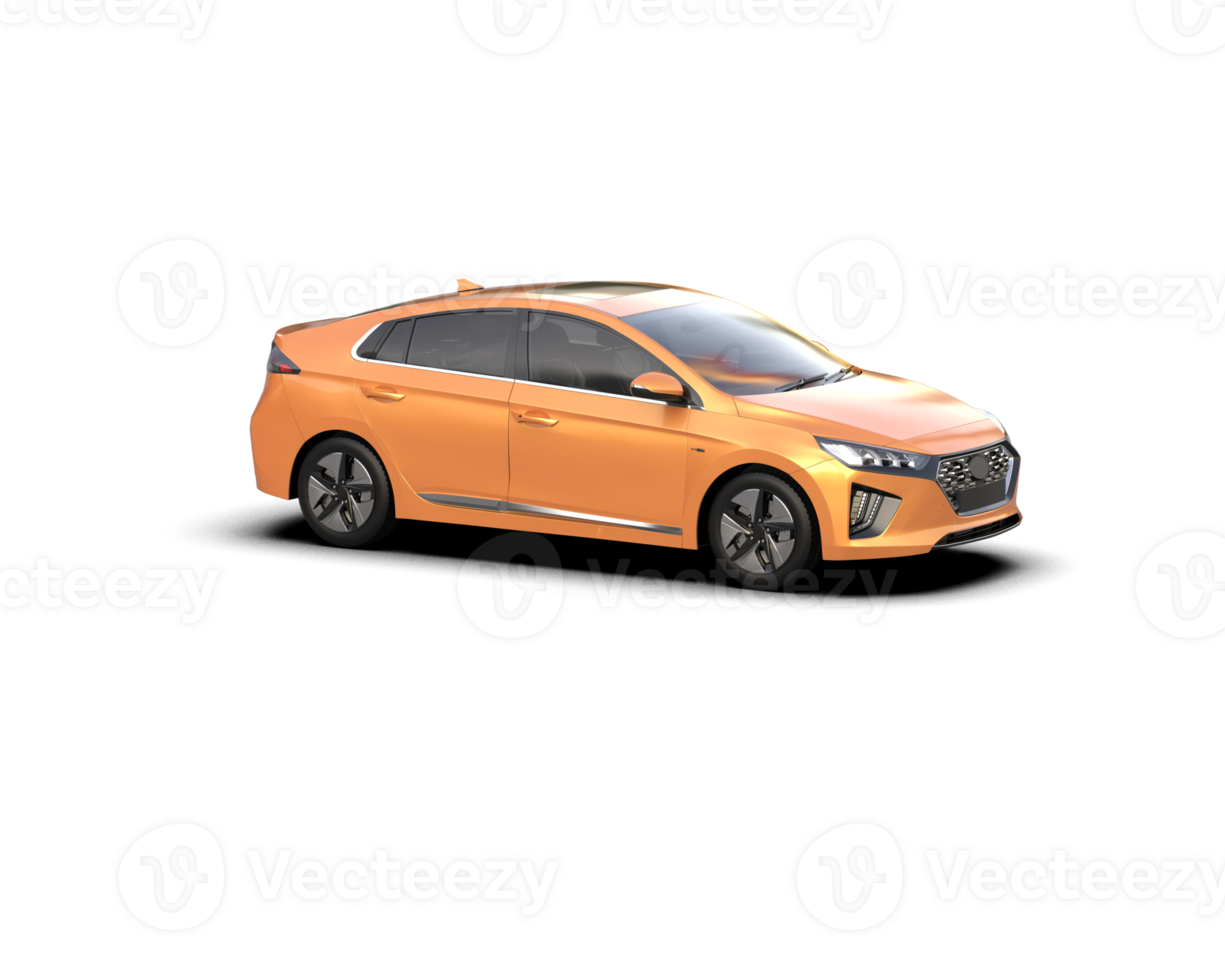 Modern car isolated on background. 3d rendering - illustration png