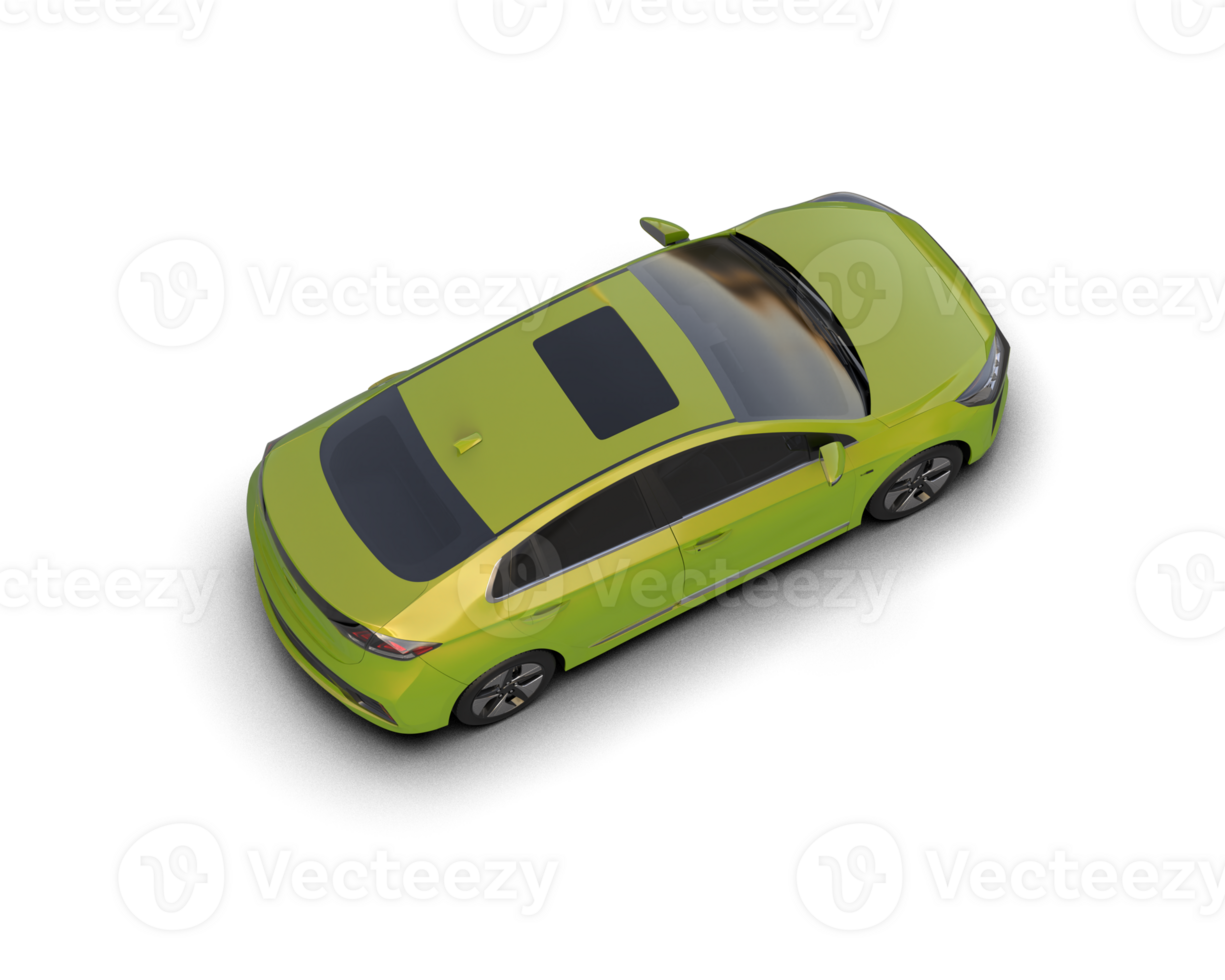 Modern car isolated on background. 3d rendering - illustration png