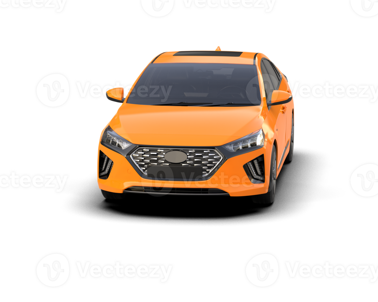Modern car isolated on background. 3d rendering - illustration png