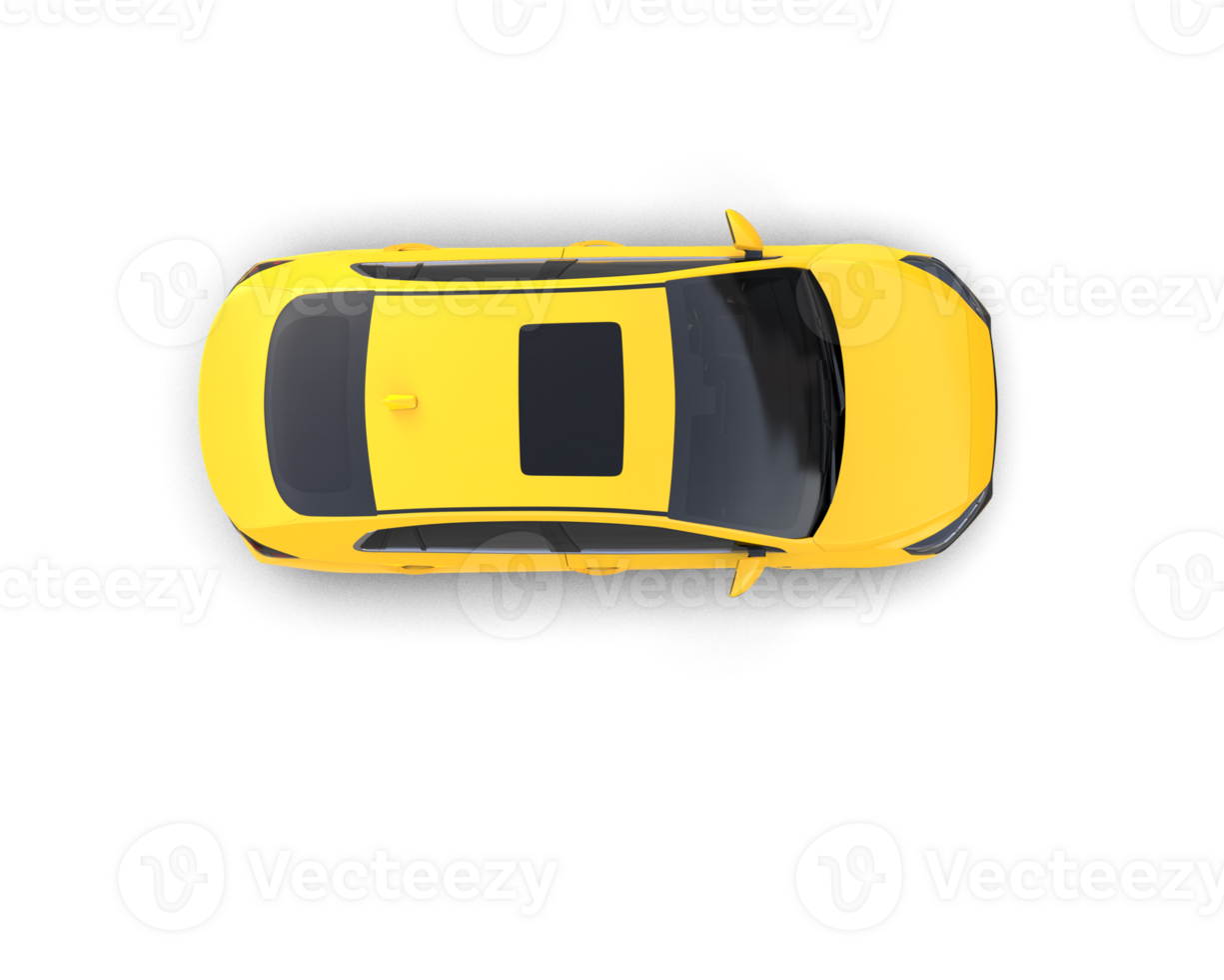 Modern car isolated on background. 3d rendering - illustration png