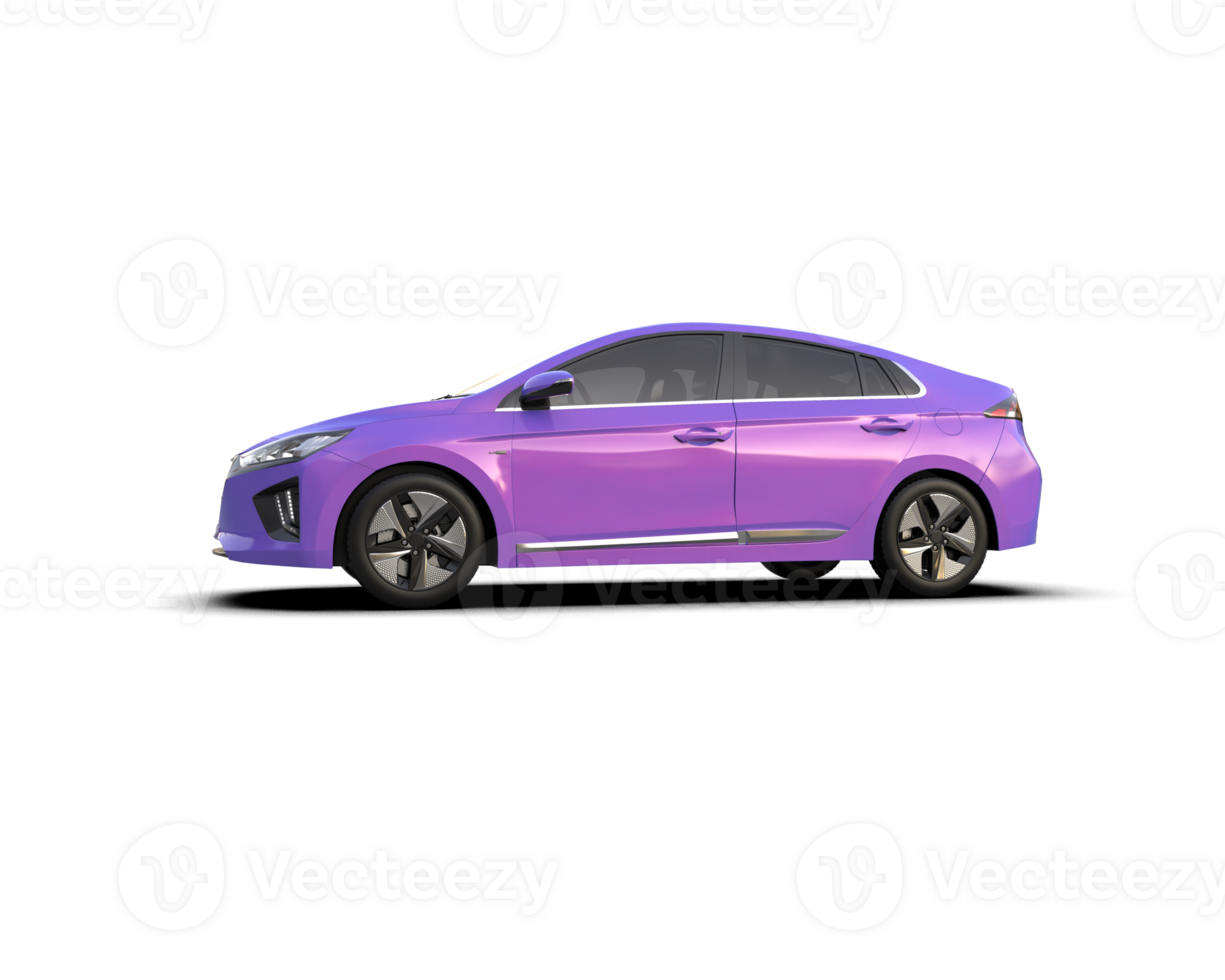 Modern car isolated on background. 3d rendering - illustration png