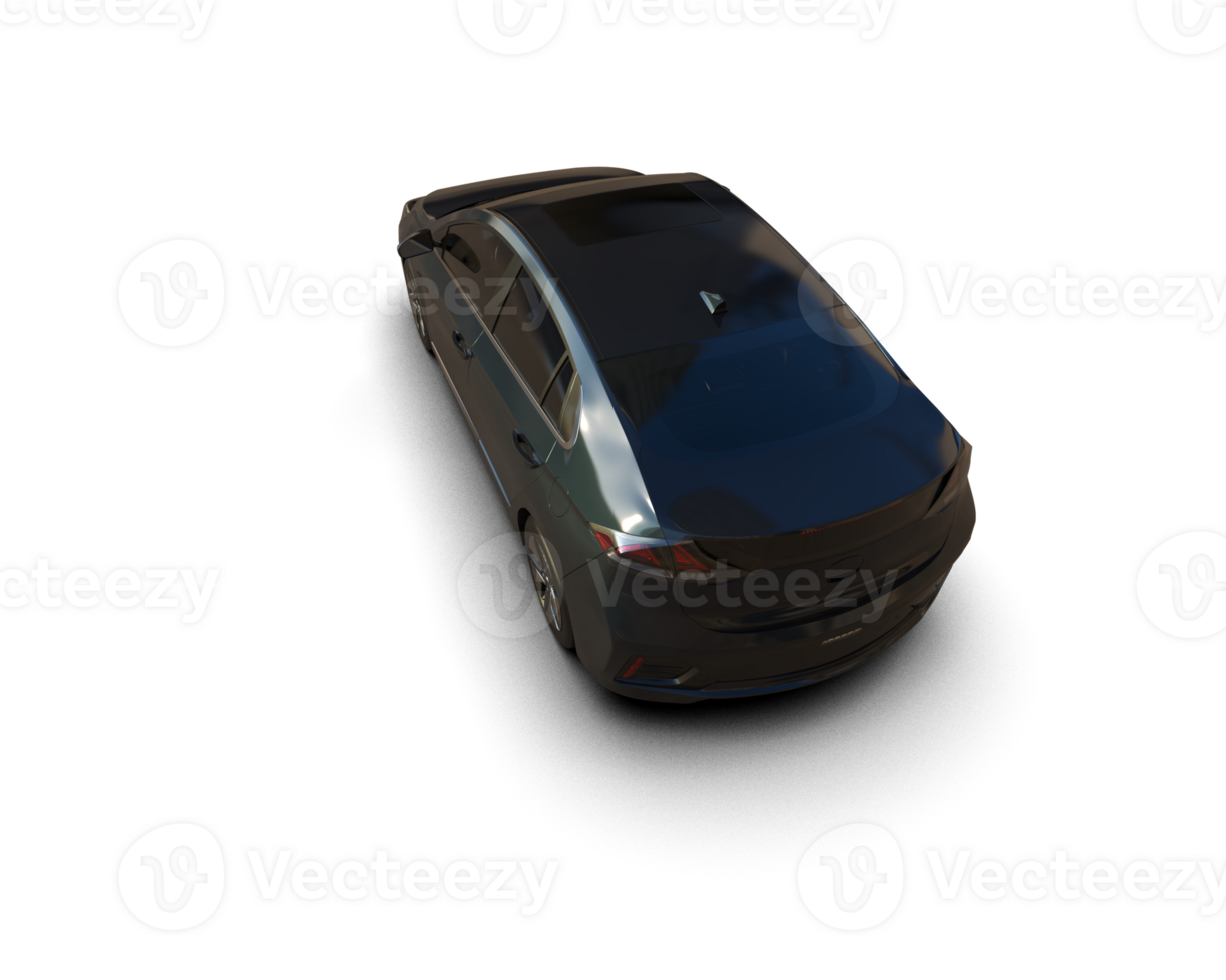Modern car isolated on background. 3d rendering - illustration png