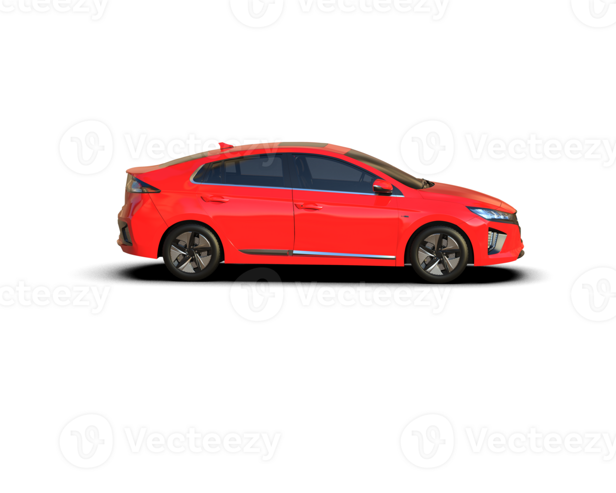Modern car isolated on background. 3d rendering - illustration png