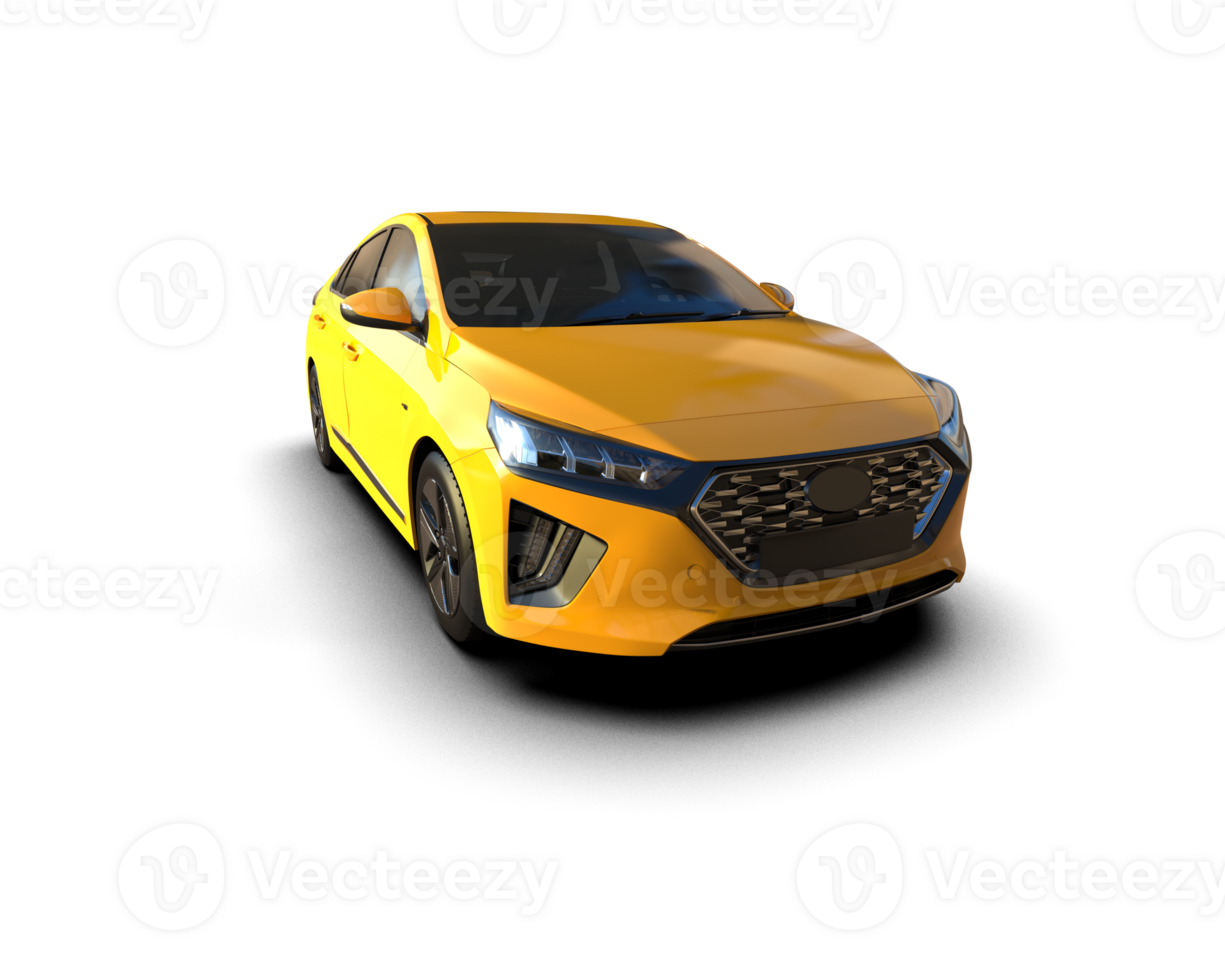 Modern car isolated on background. 3d rendering - illustration png