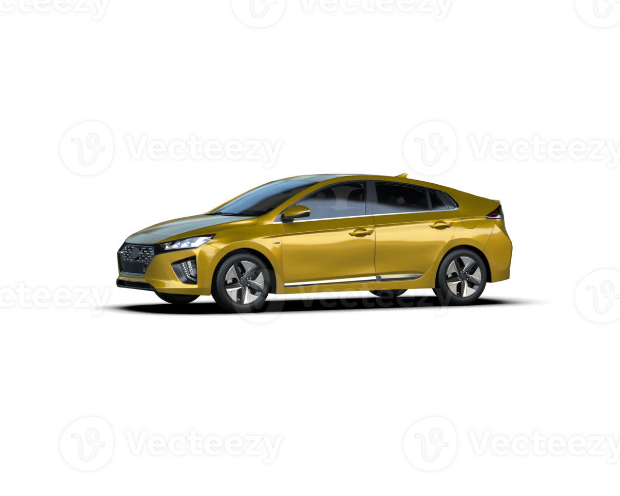 Modern car isolated on background. 3d rendering - illustration png