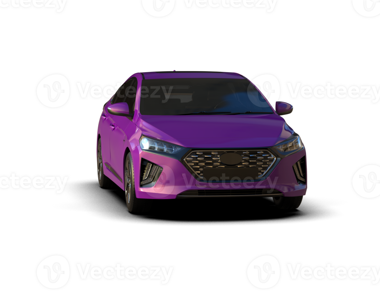 Modern car isolated on background. 3d rendering - illustration png