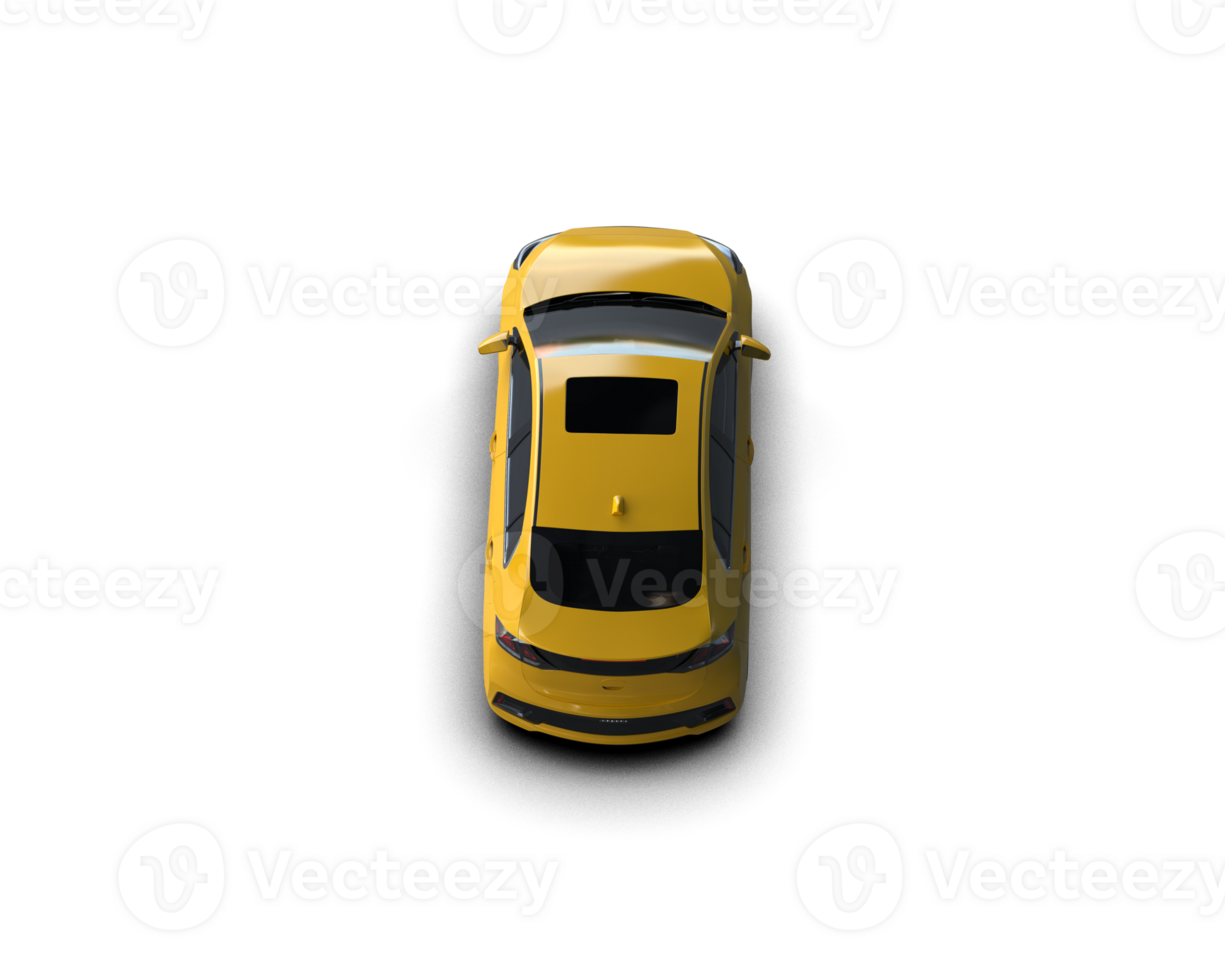 Modern car isolated on background. 3d rendering - illustration png