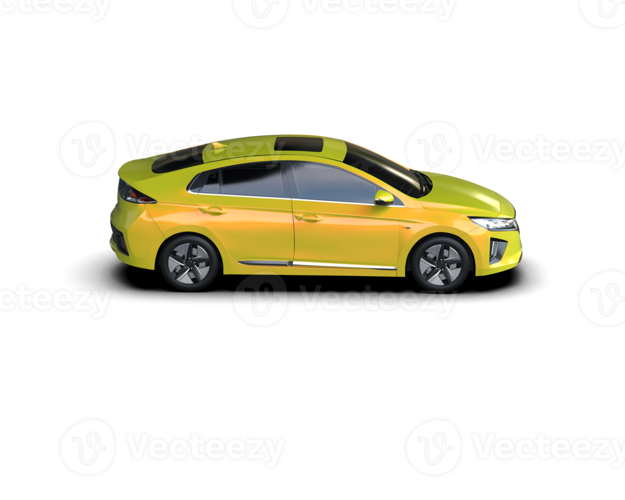 Modern car isolated on background. 3d rendering - illustration png