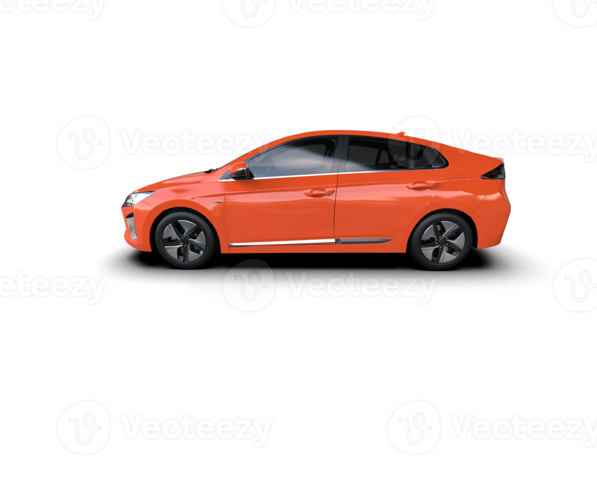 Modern car isolated on background. 3d rendering - illustration png