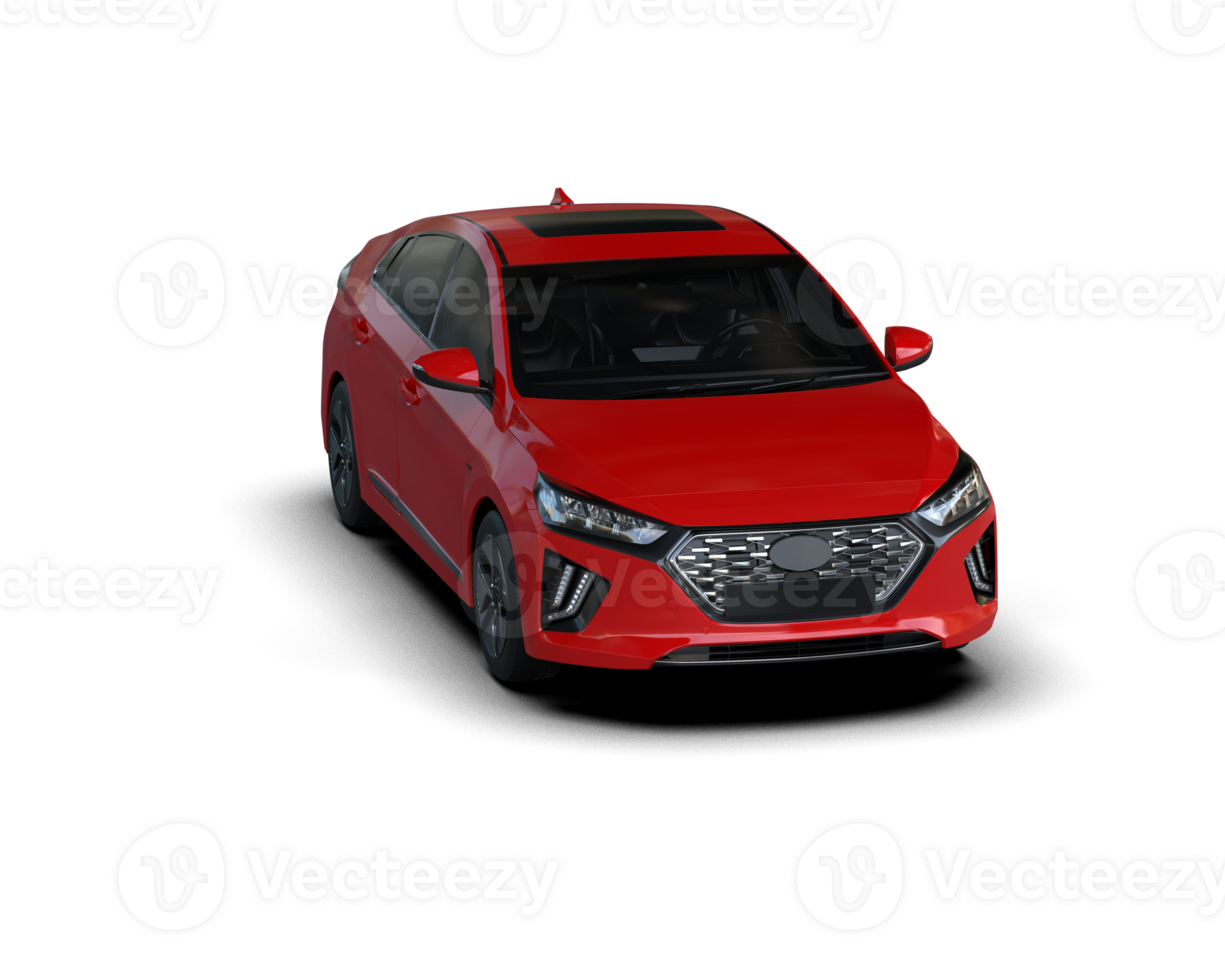 Modern car isolated on background. 3d rendering - illustration png