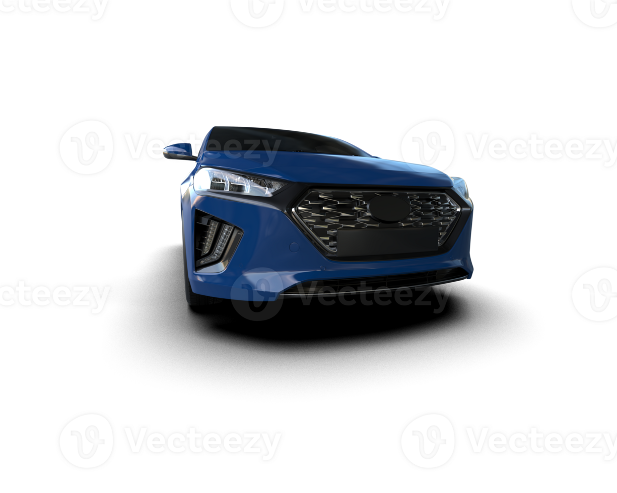 Modern car isolated on background. 3d rendering - illustration png