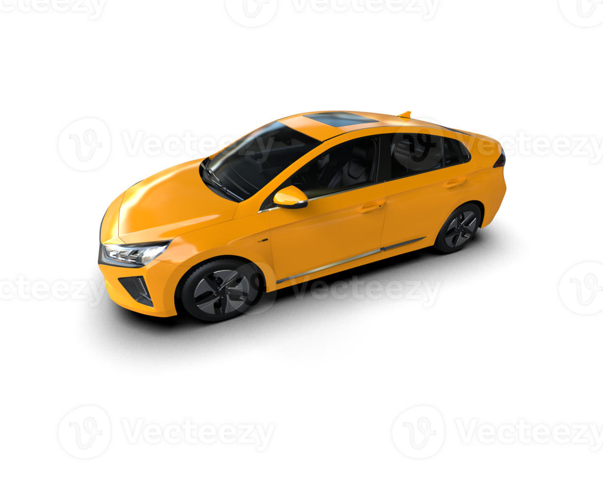 Modern car isolated on background. 3d rendering - illustration png