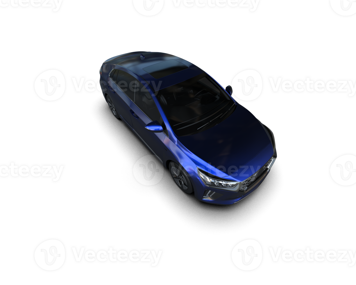 Modern car isolated on background. 3d rendering - illustration png
