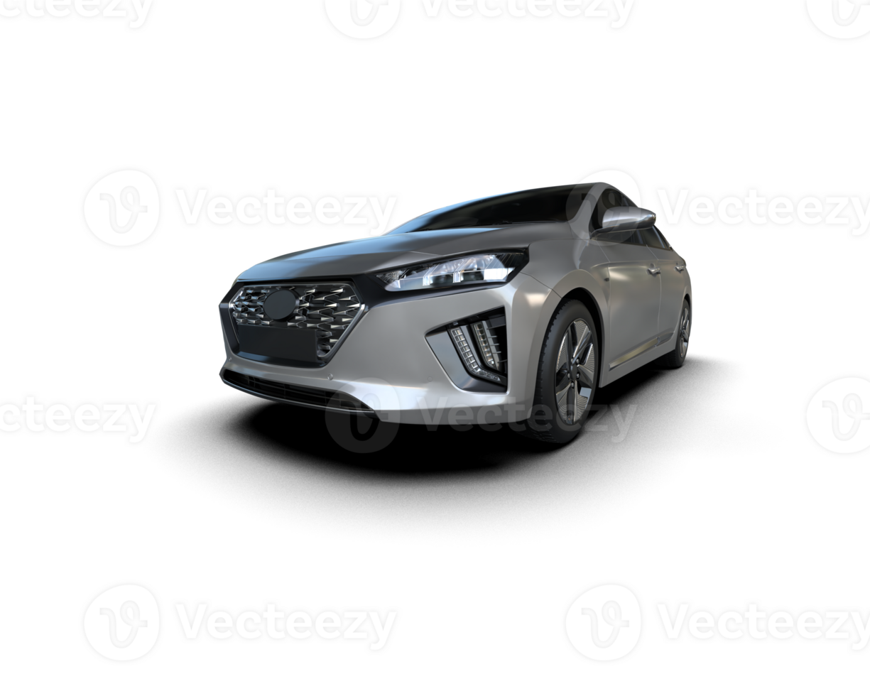 Modern car isolated on background. 3d rendering - illustration png
