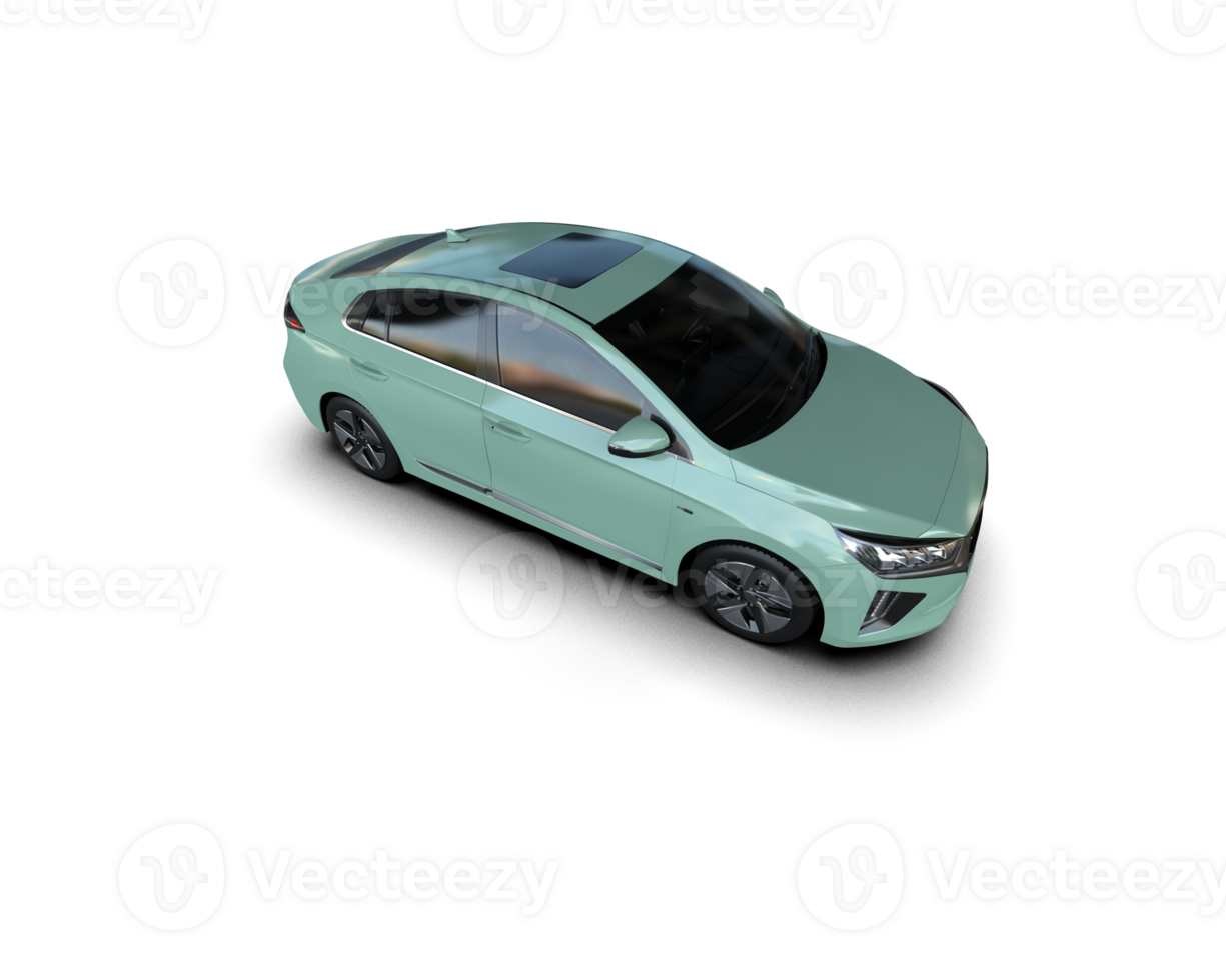 Modern car isolated on background. 3d rendering - illustration png