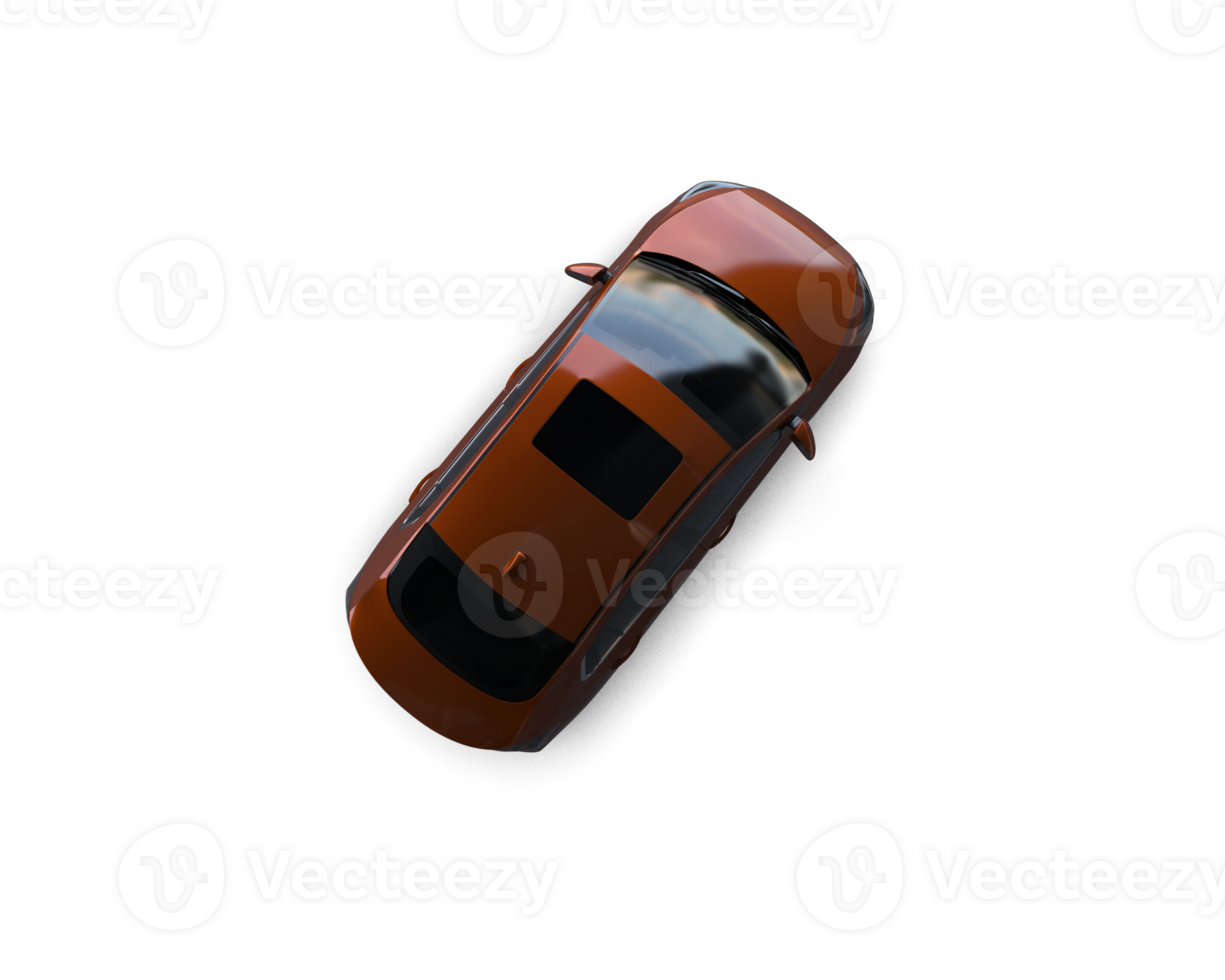 Modern car isolated on background. 3d rendering - illustration png