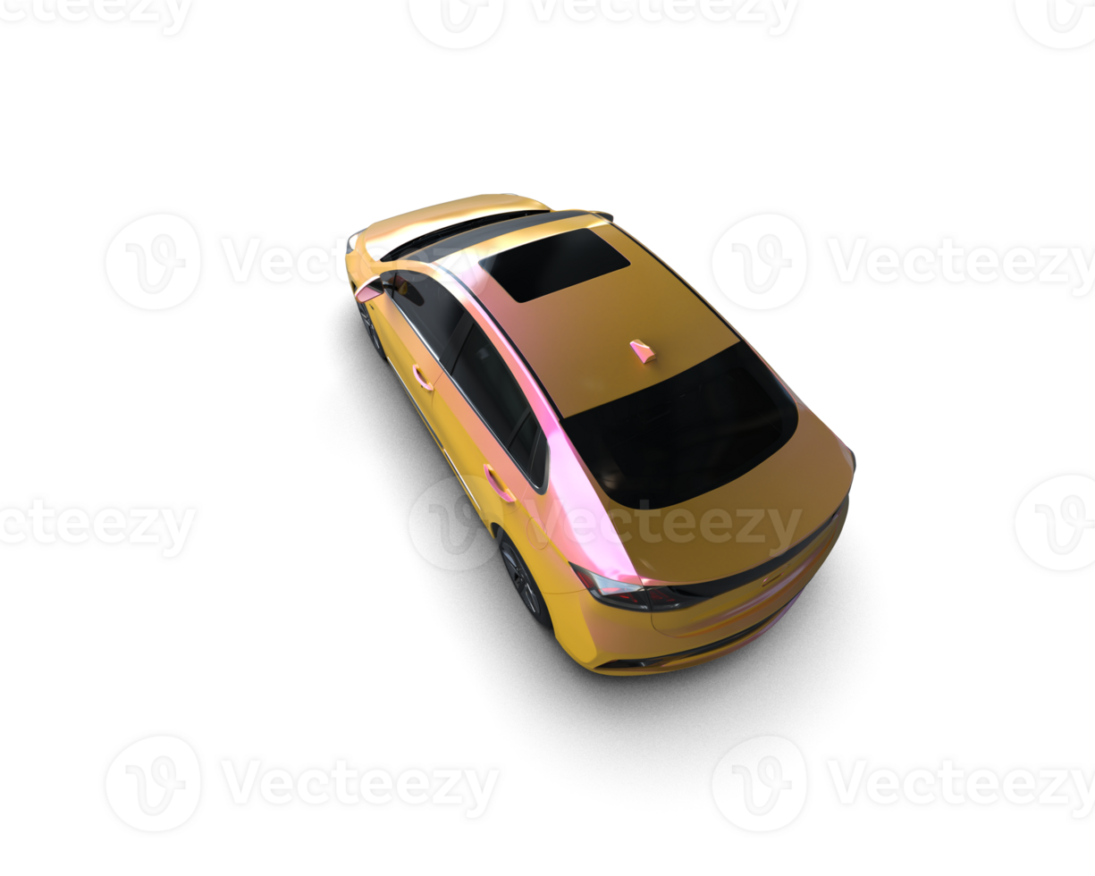 Modern car isolated on background. 3d rendering - illustration png