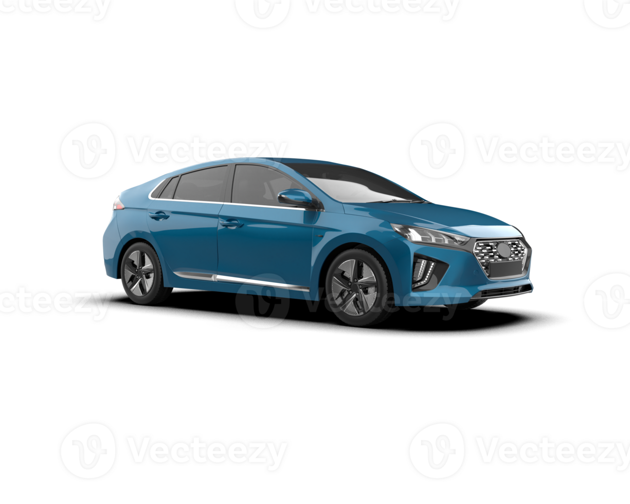 Modern car isolated on background. 3d rendering - illustration png