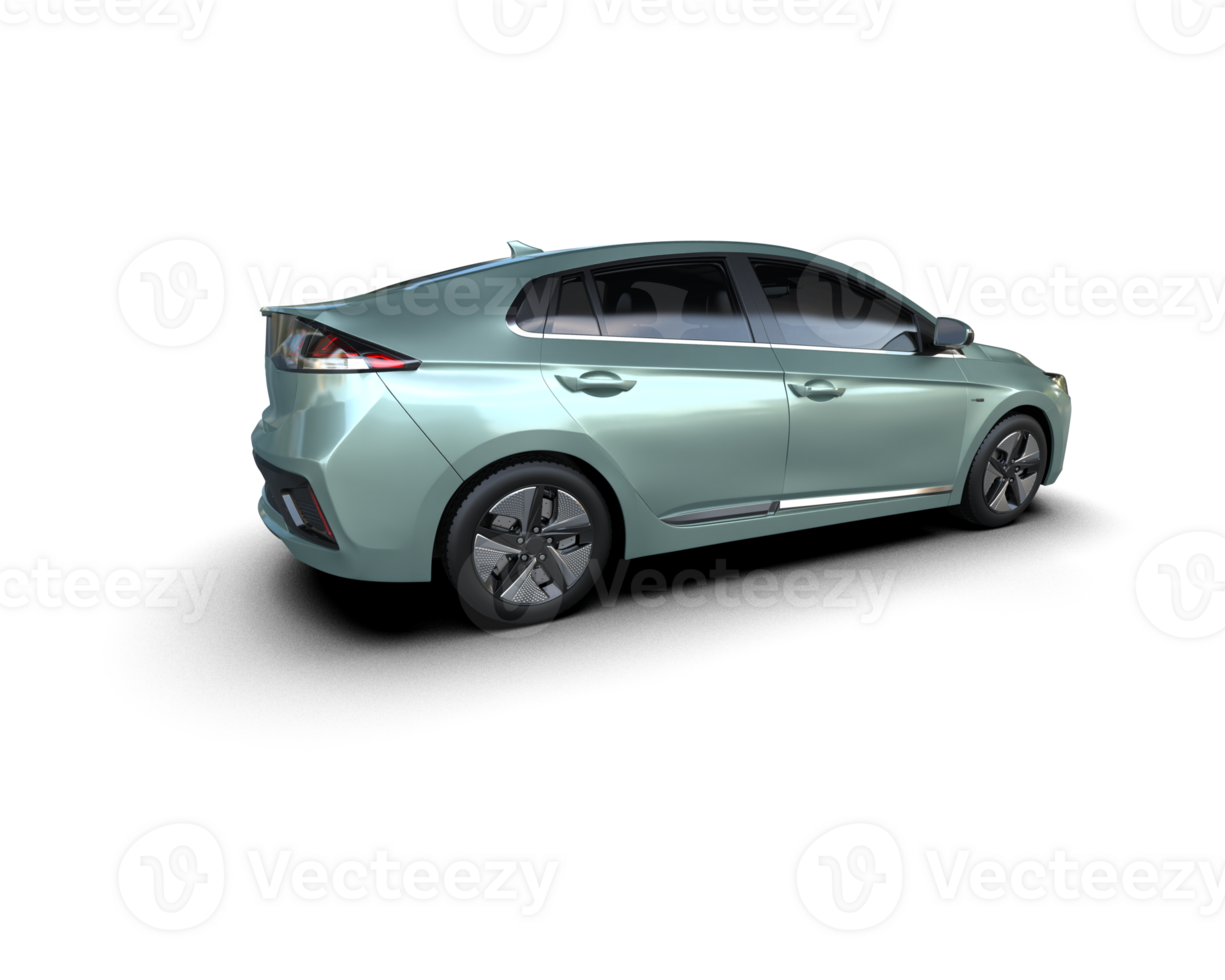 Modern car isolated on background. 3d rendering - illustration png