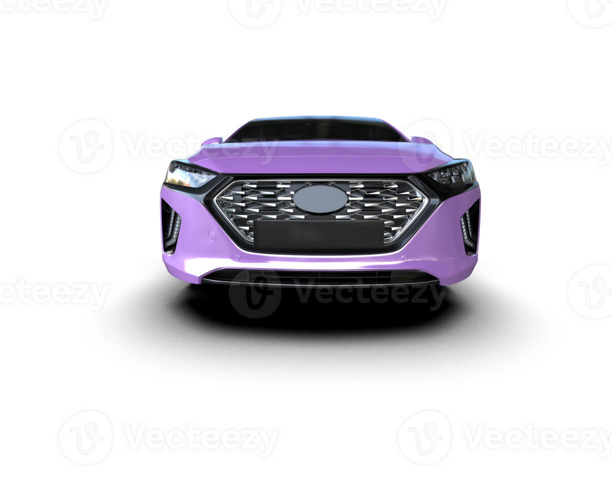 Modern car isolated on background. 3d rendering - illustration png