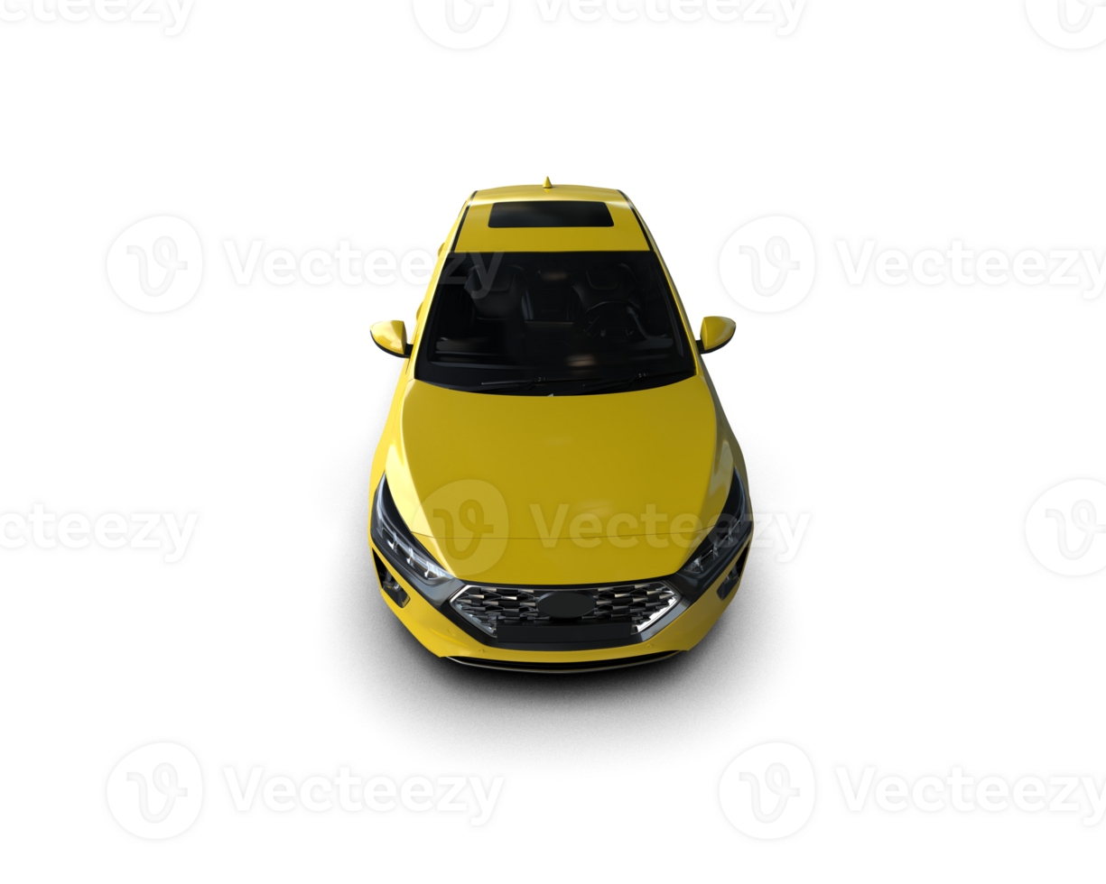 Modern car isolated on background. 3d rendering - illustration png