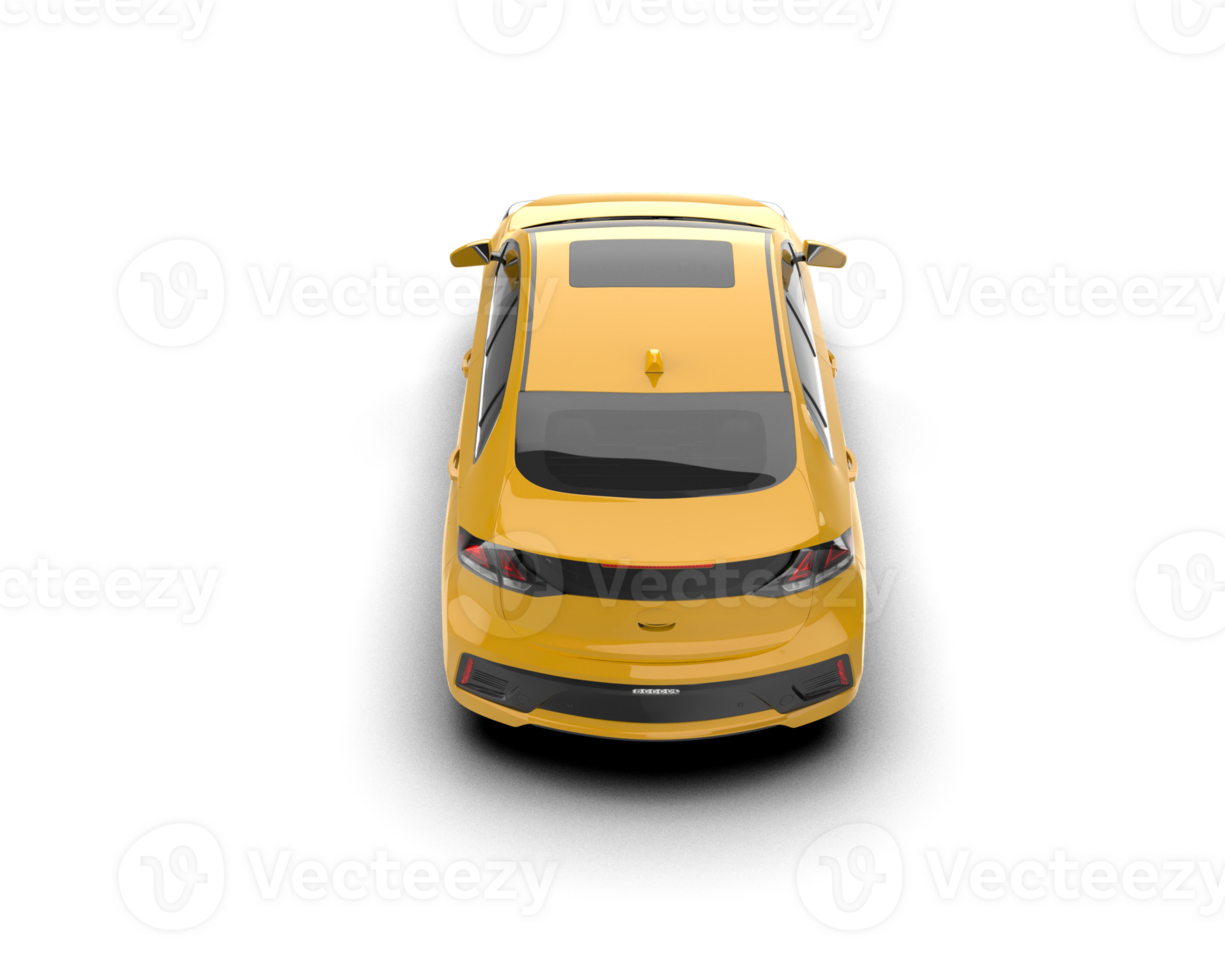 Modern car isolated on background. 3d rendering - illustration png