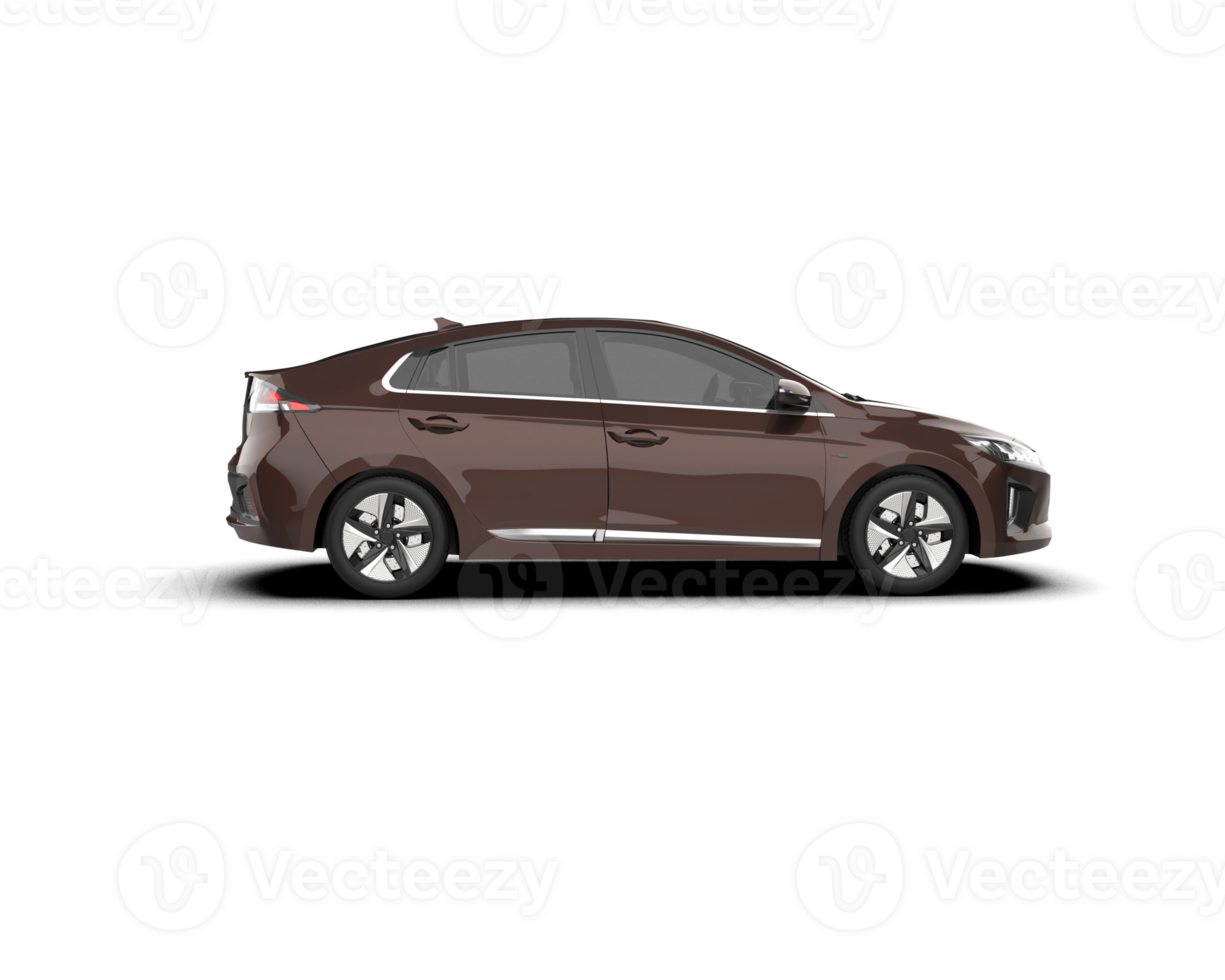 Modern car isolated on background. 3d rendering - illustration png