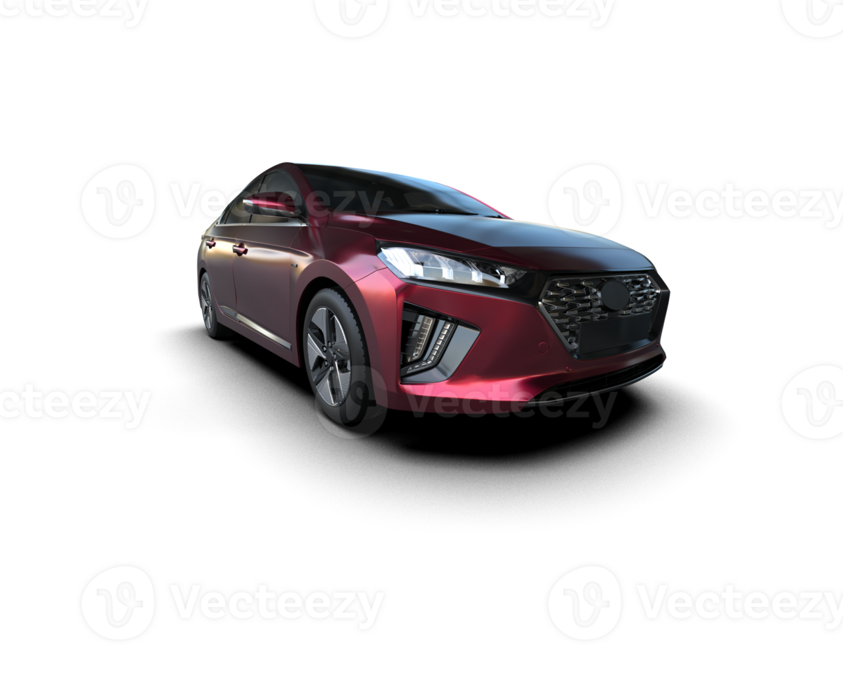 Modern car isolated on background. 3d rendering - illustration png
