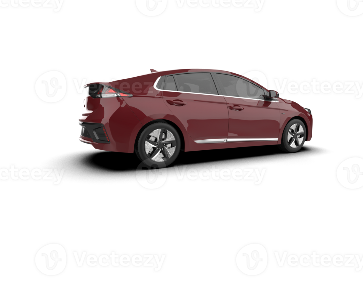 Modern car isolated on background. 3d rendering - illustration png