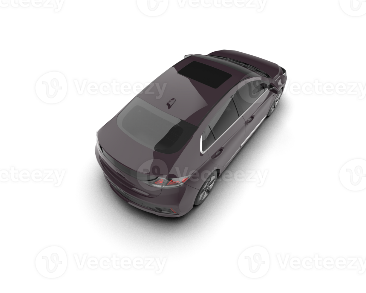 Modern car isolated on background. 3d rendering - illustration png