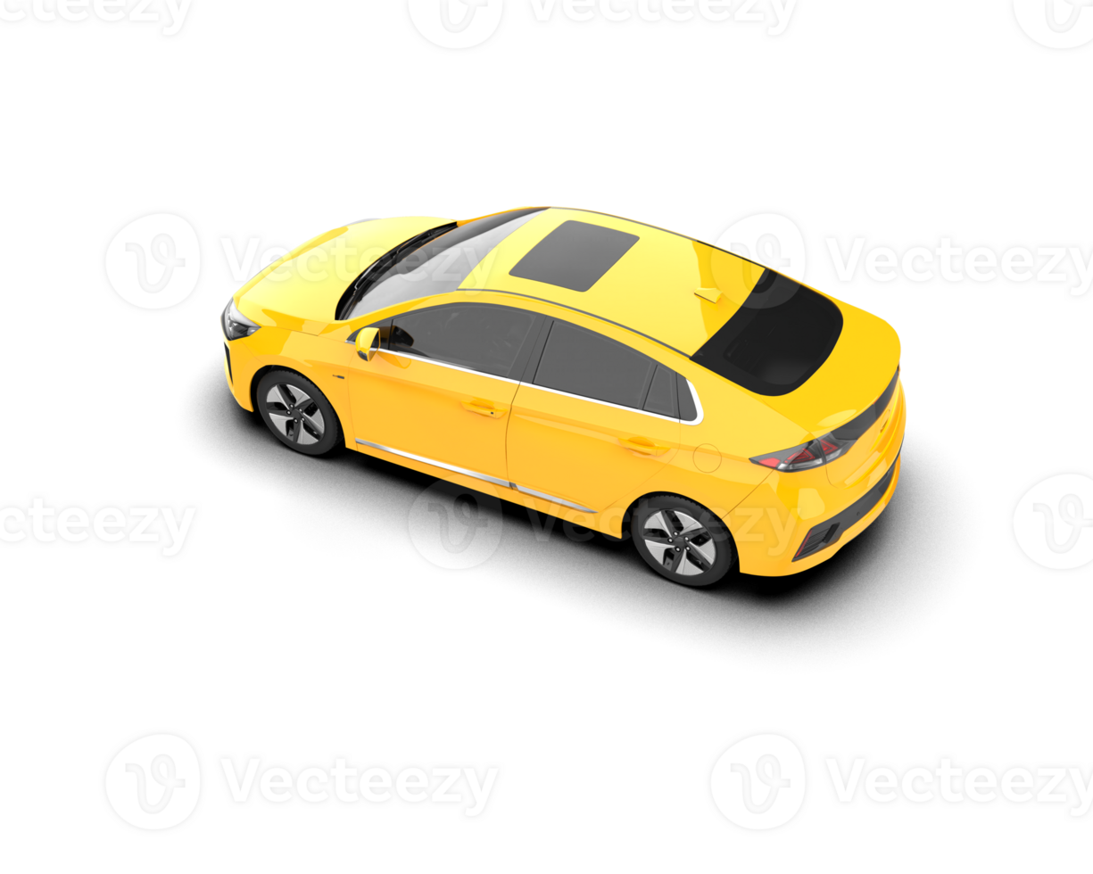 Modern car isolated on background. 3d rendering - illustration png