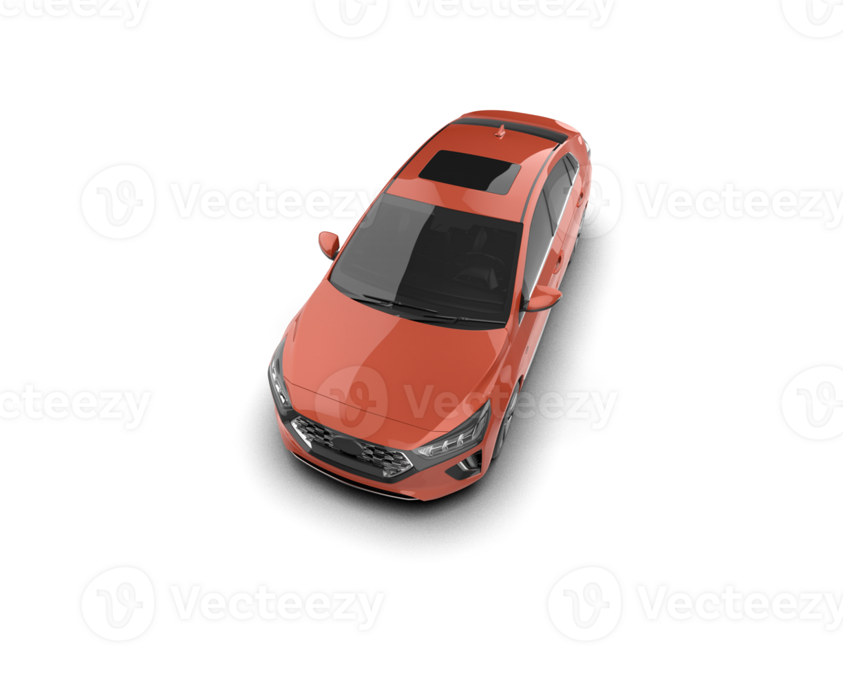 Modern car isolated on background. 3d rendering - illustration png