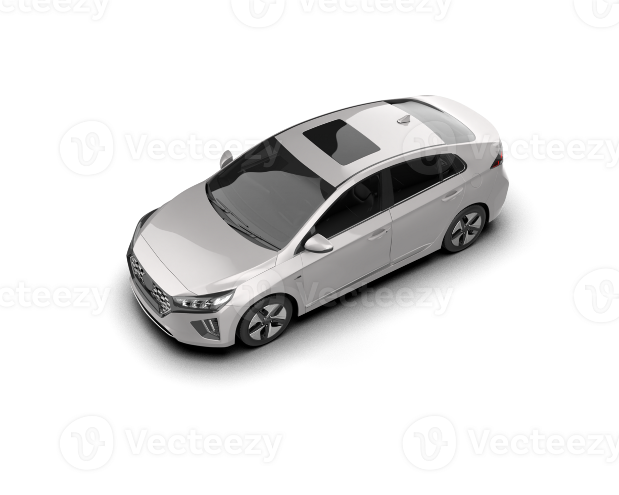 Modern car isolated on background. 3d rendering - illustration png