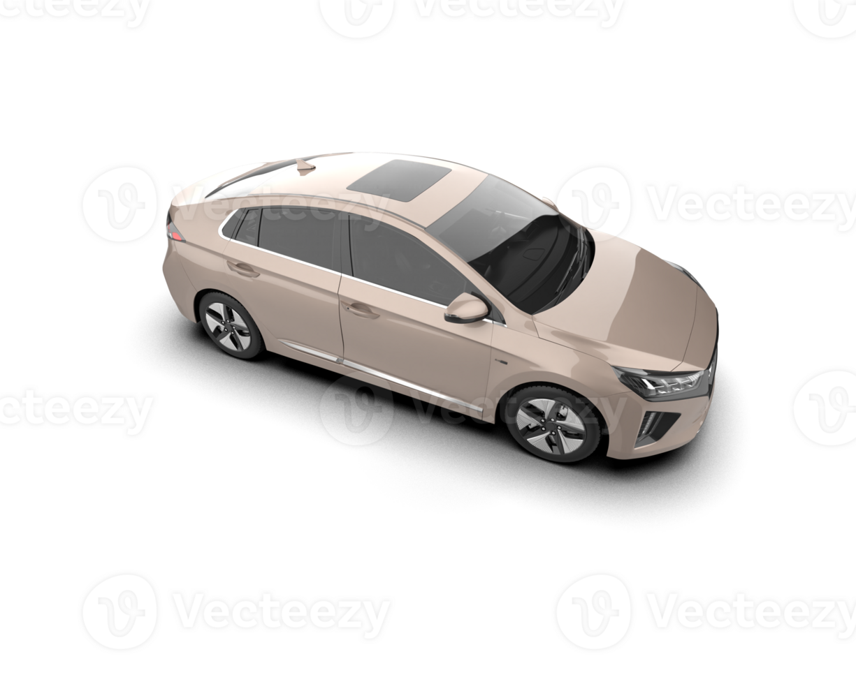 Modern car isolated on background. 3d rendering - illustration png