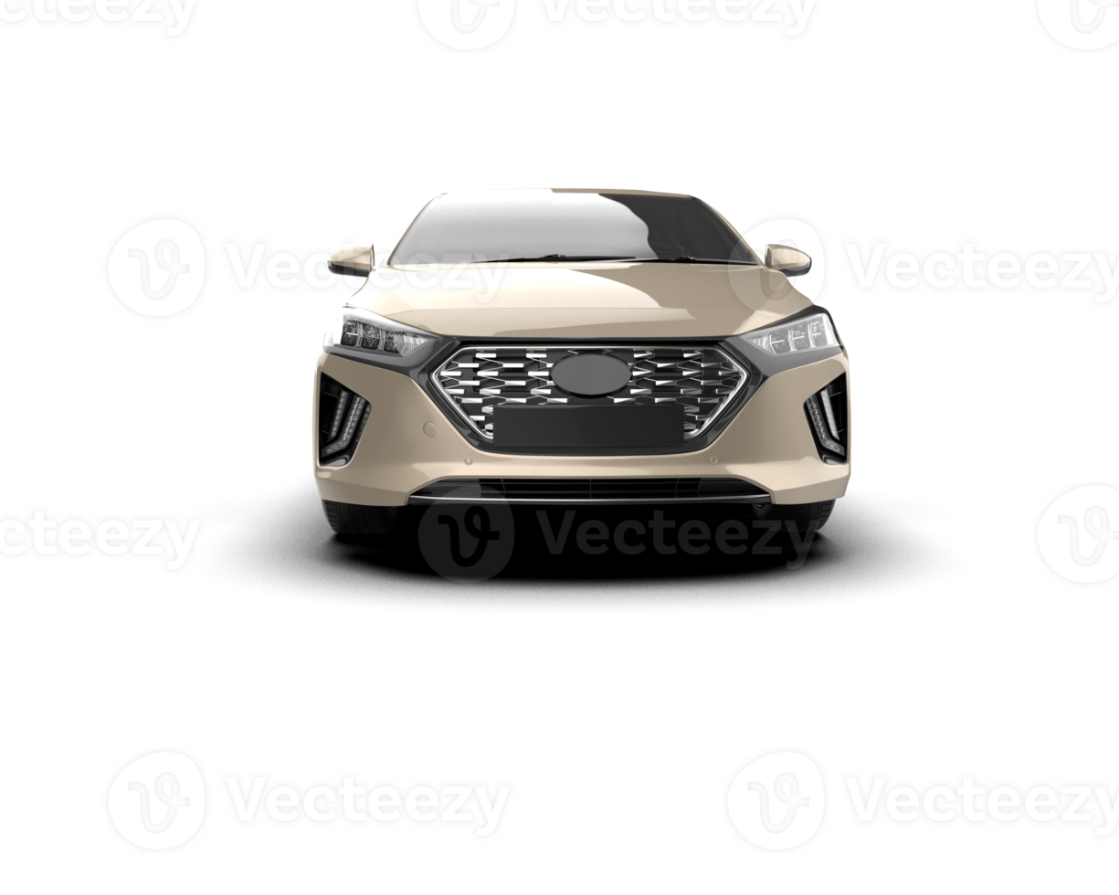 Modern car isolated on background. 3d rendering - illustration png