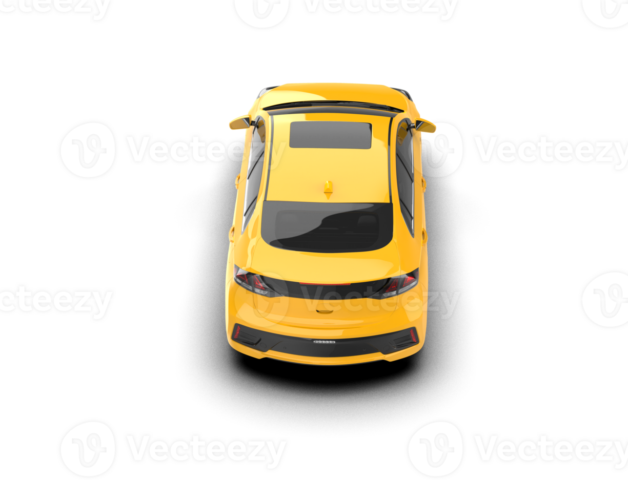 Modern car isolated on background. 3d rendering - illustration png
