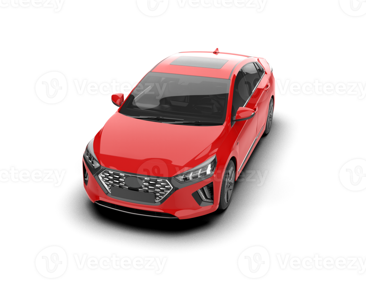 Modern car isolated on background. 3d rendering - illustration png