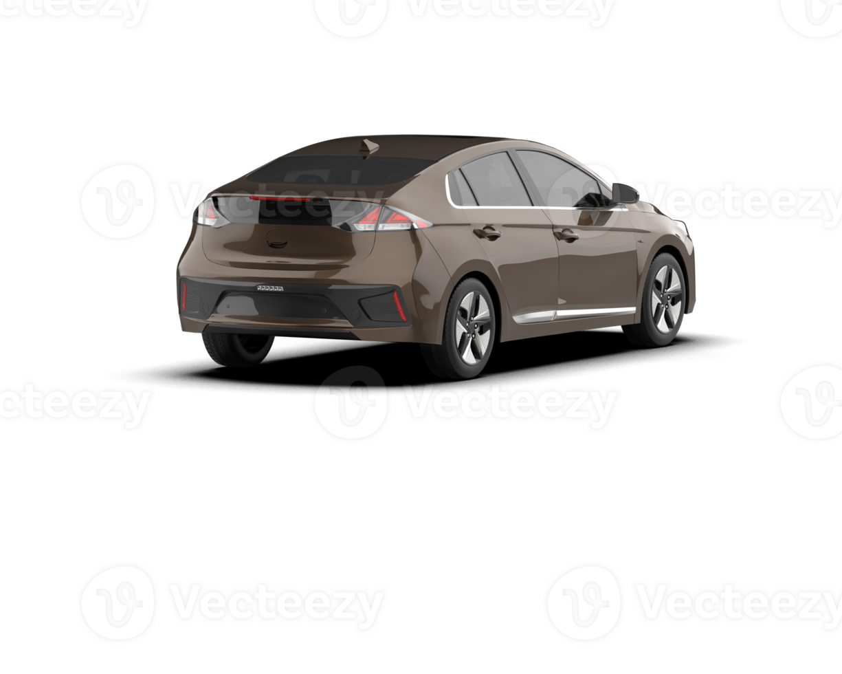 Modern car isolated on background. 3d rendering - illustration png