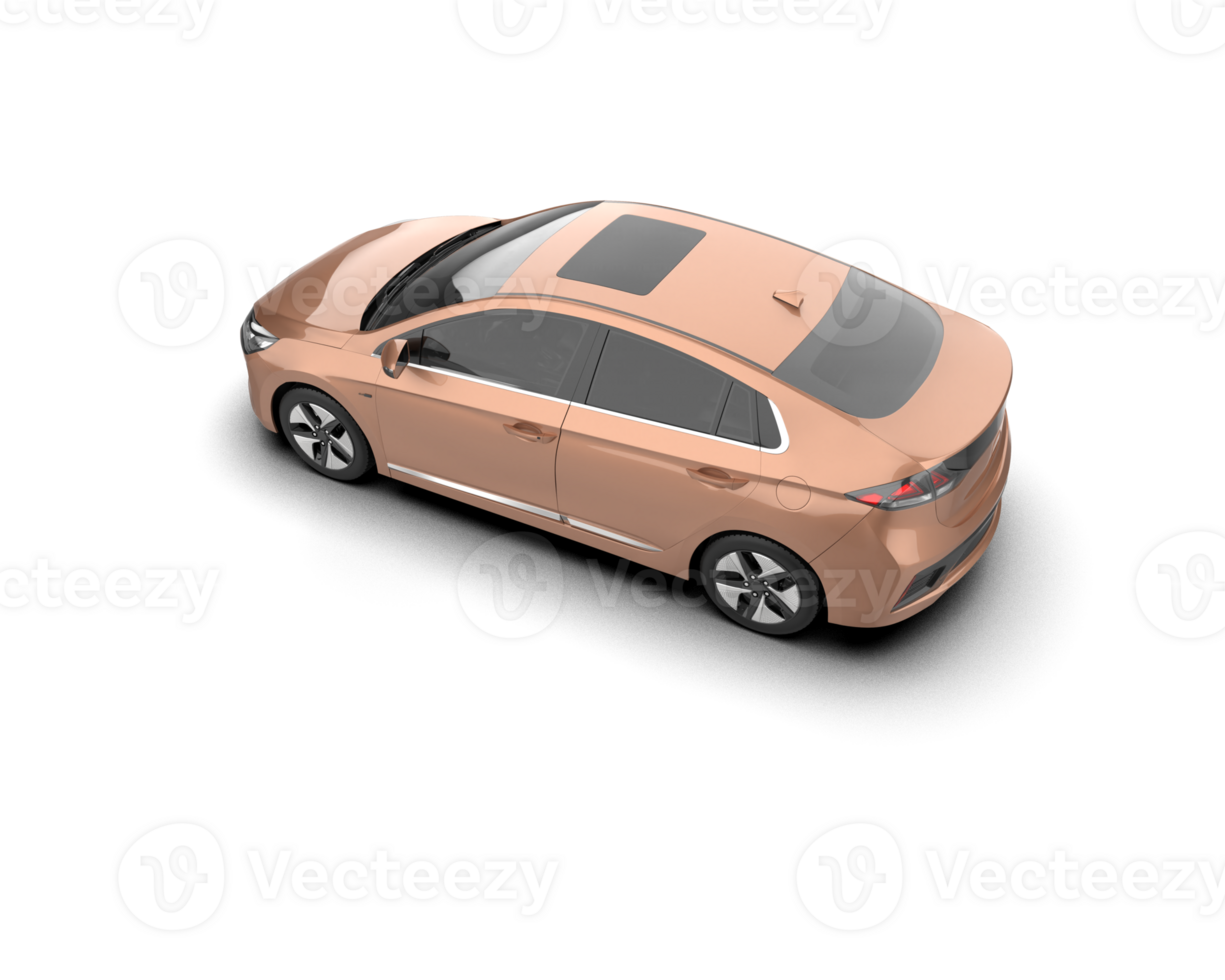 Modern car isolated on background. 3d rendering - illustration png