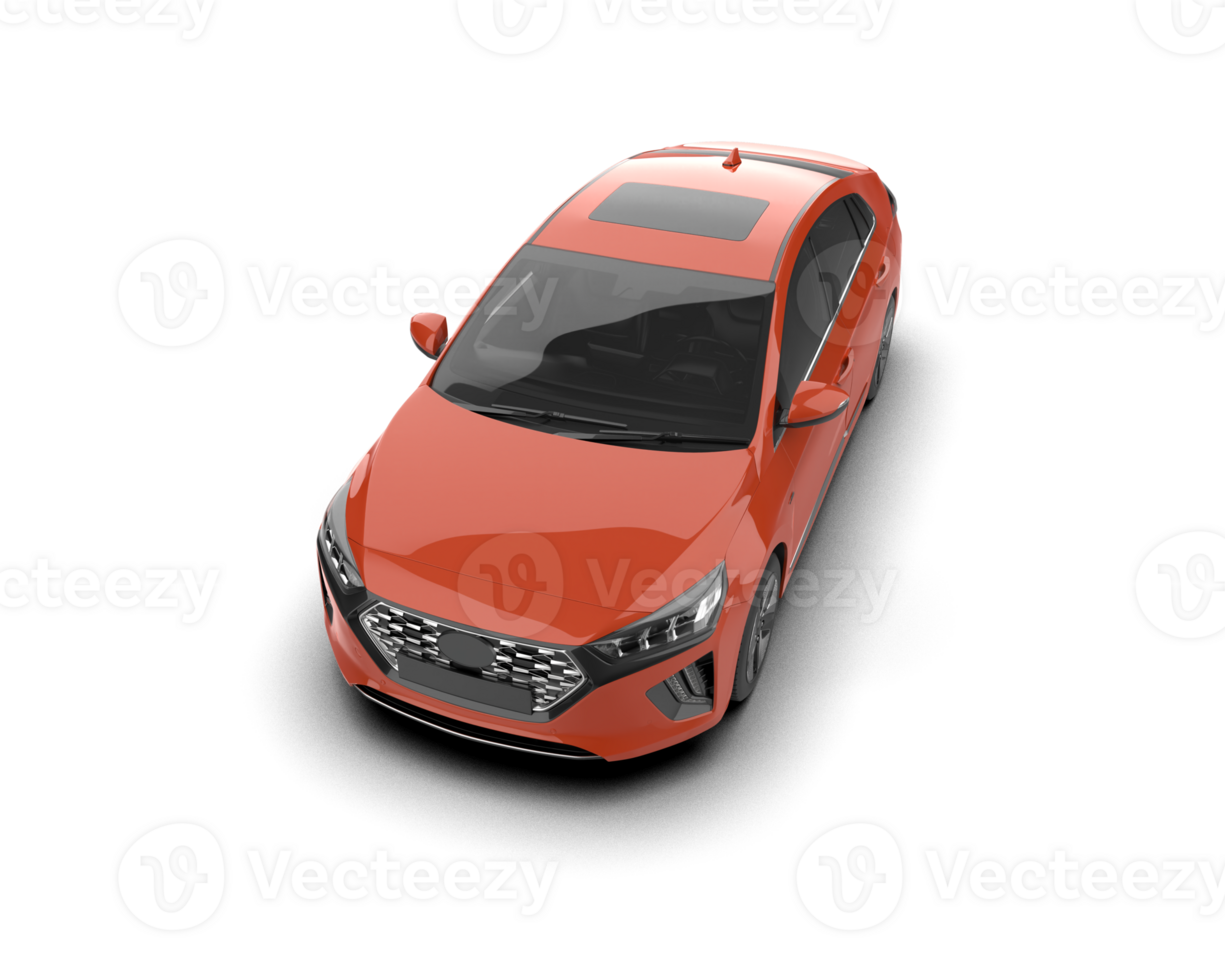 Modern car isolated on background. 3d rendering - illustration png