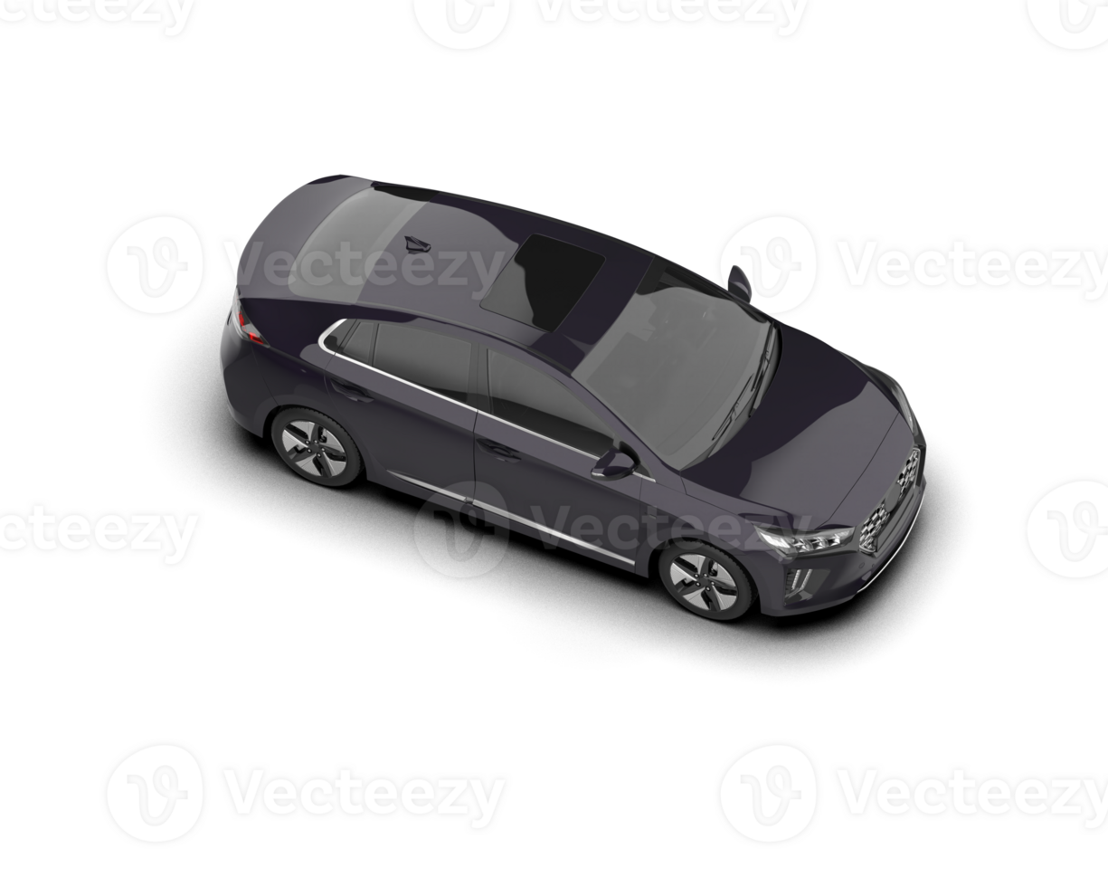 Modern car isolated on background. 3d rendering - illustration png