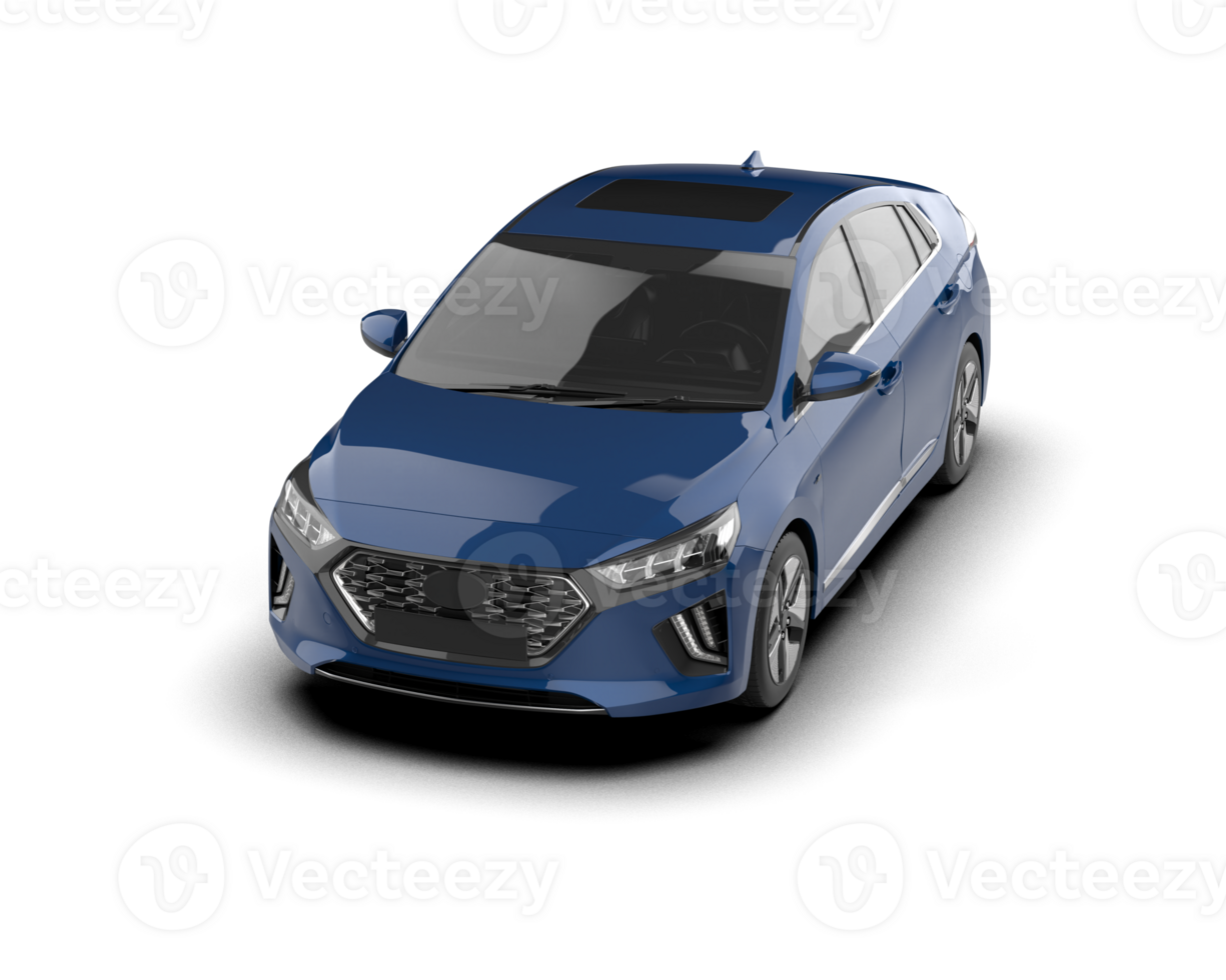 Modern car isolated on background. 3d rendering - illustration png