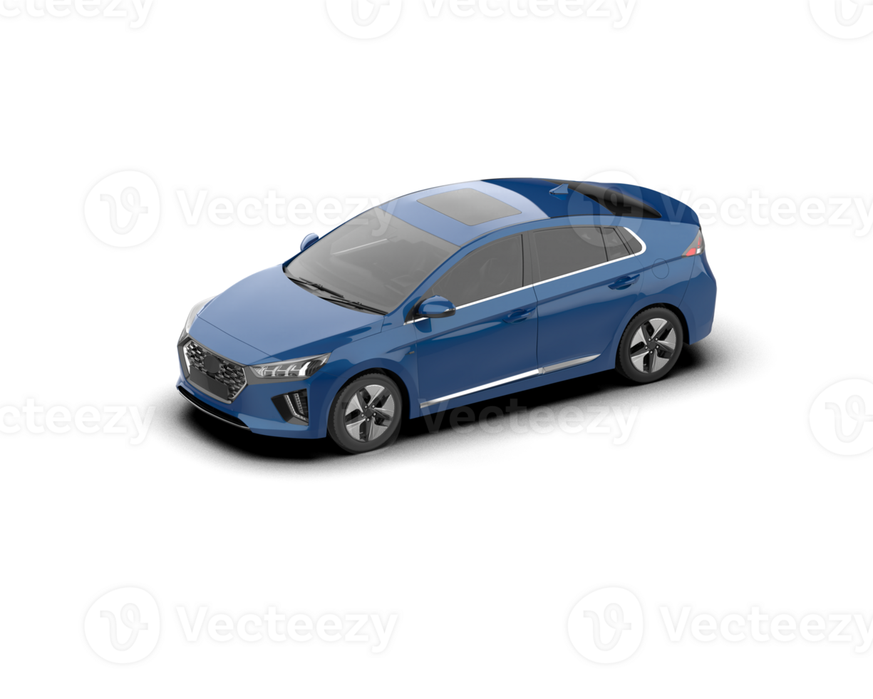 Modern car isolated on background. 3d rendering - illustration png