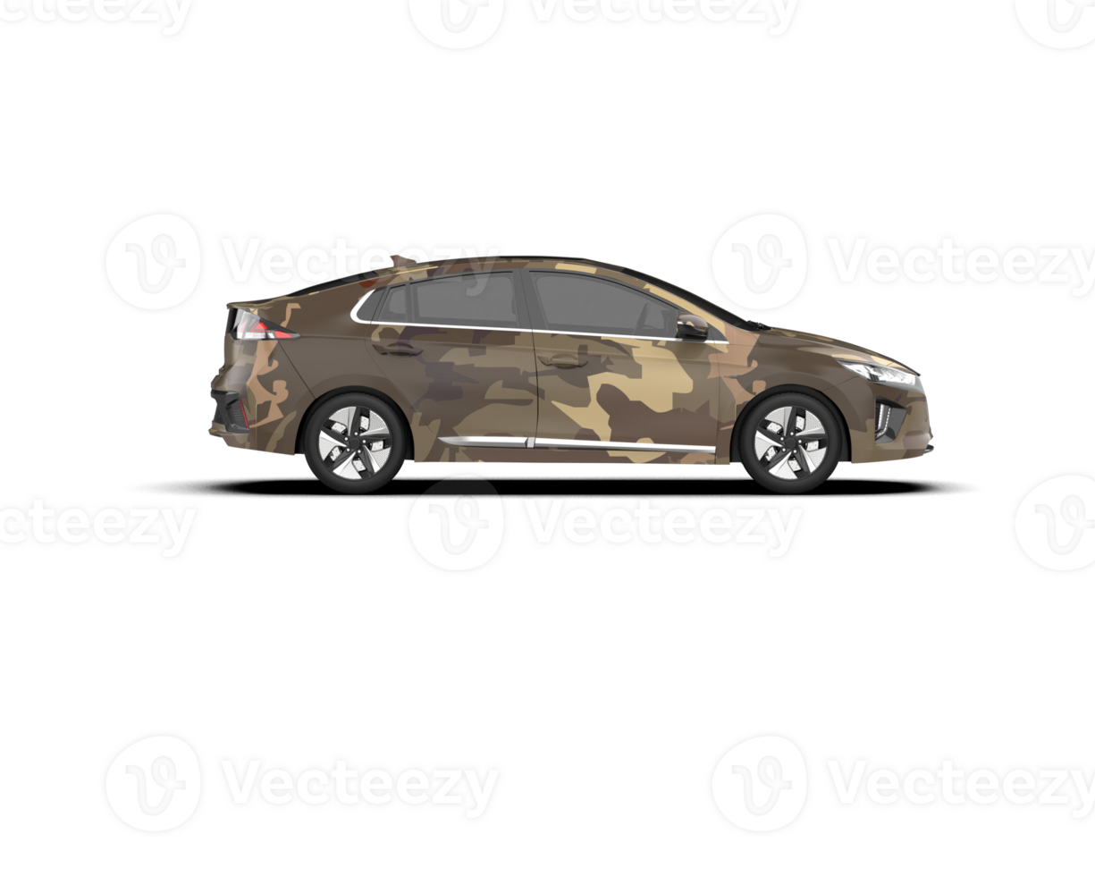 Modern car isolated on background. 3d rendering - illustration png