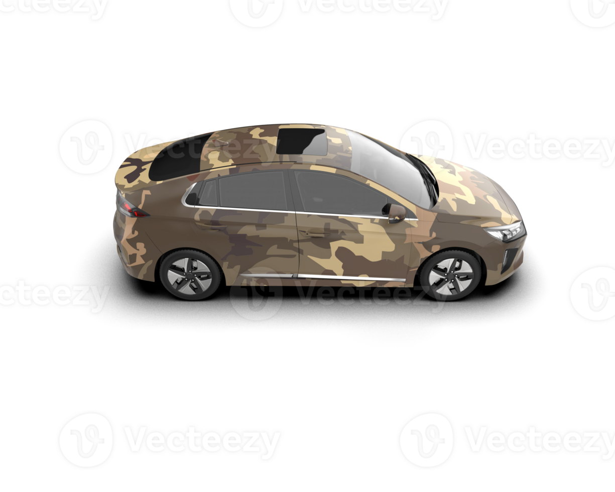 Modern car isolated on background. 3d rendering - illustration png