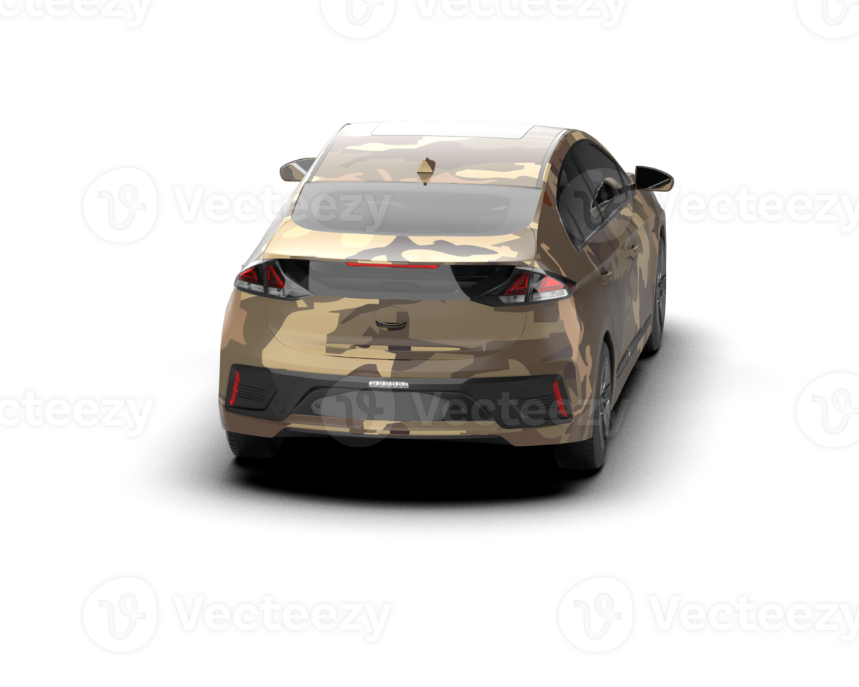 Modern car isolated on background. 3d rendering - illustration png