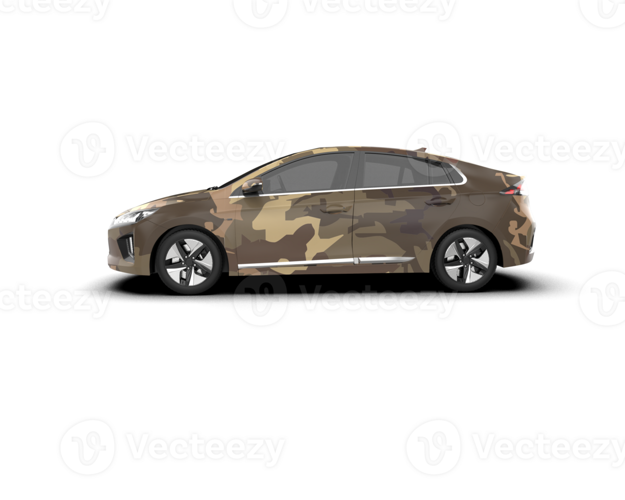 Modern car isolated on background. 3d rendering - illustration png