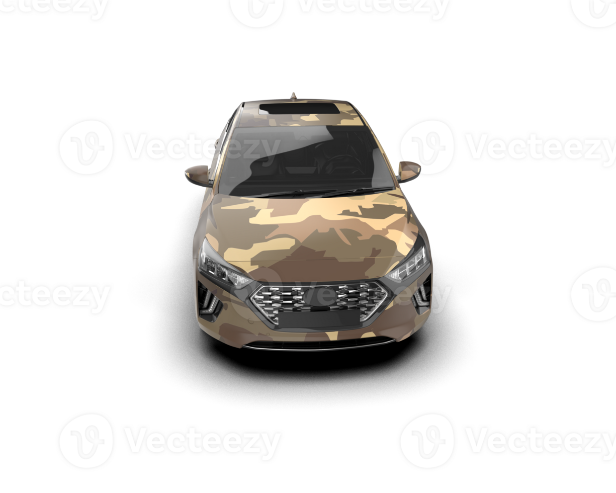 Modern car isolated on background. 3d rendering - illustration png