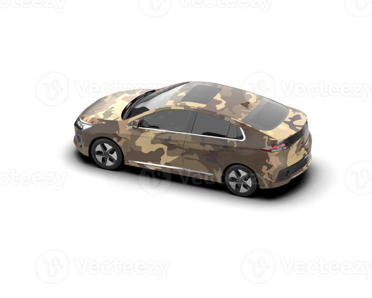 Modern car isolated on background. 3d rendering - illustration png
